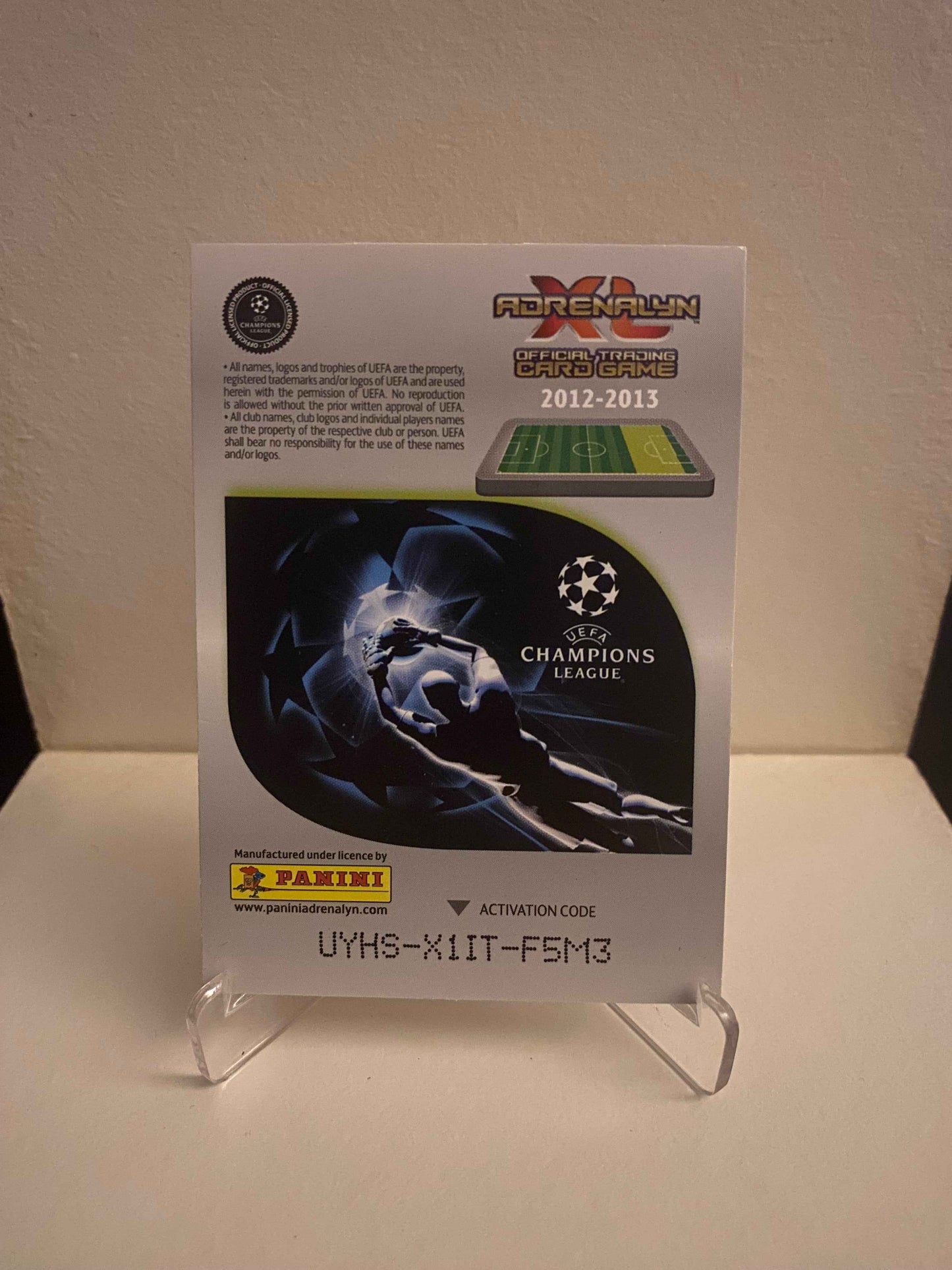 Fodbold kort Panini Adrenalyn XL UEFA Champions League 2012/2013 - Benfica OIa John - Pokedexet