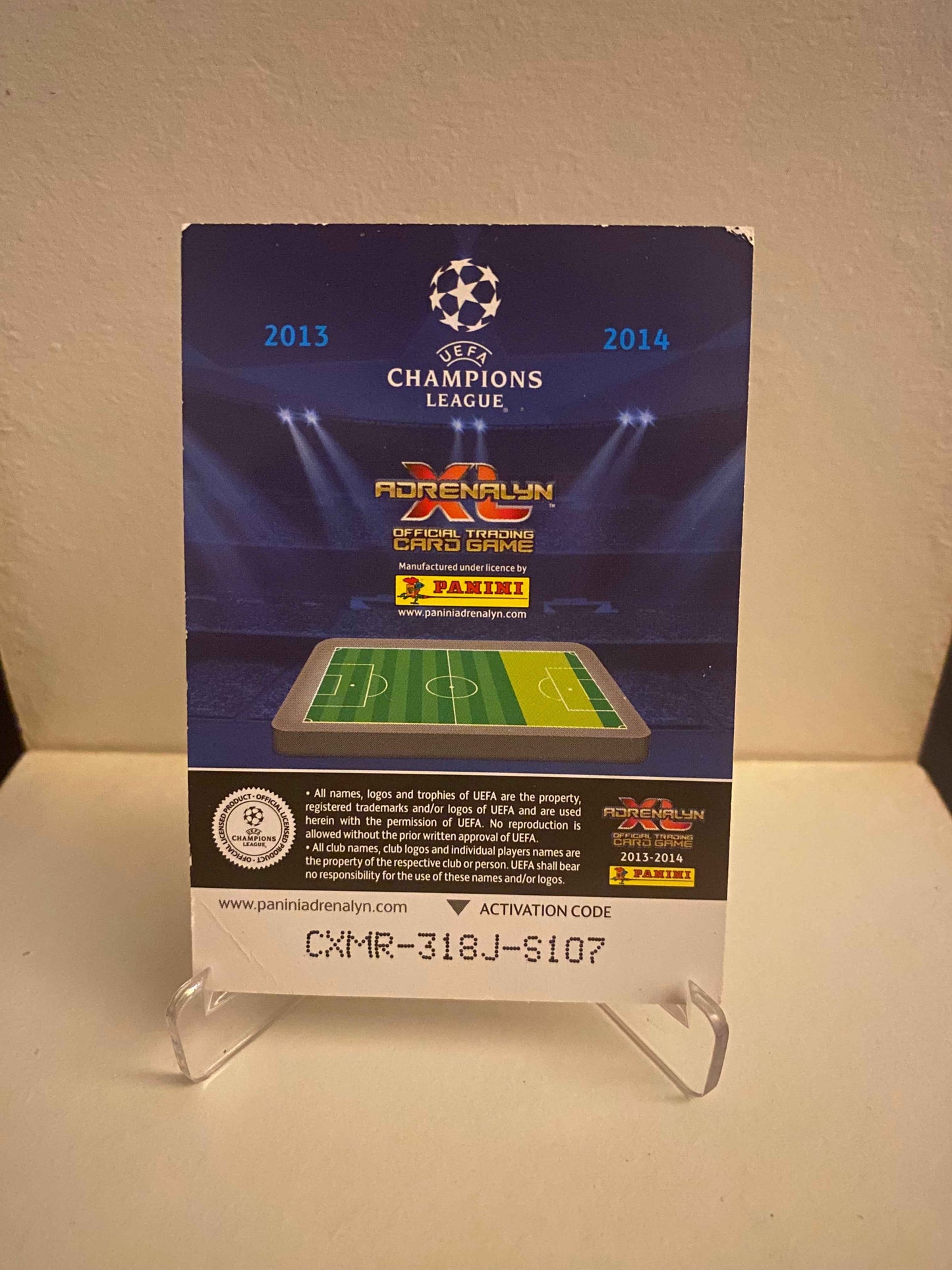 Fodbold kort Panini Adrenalyn XL UEFA Champions League 2013/2014 - Barcelona Pedro Rodriguez - Pokedexet