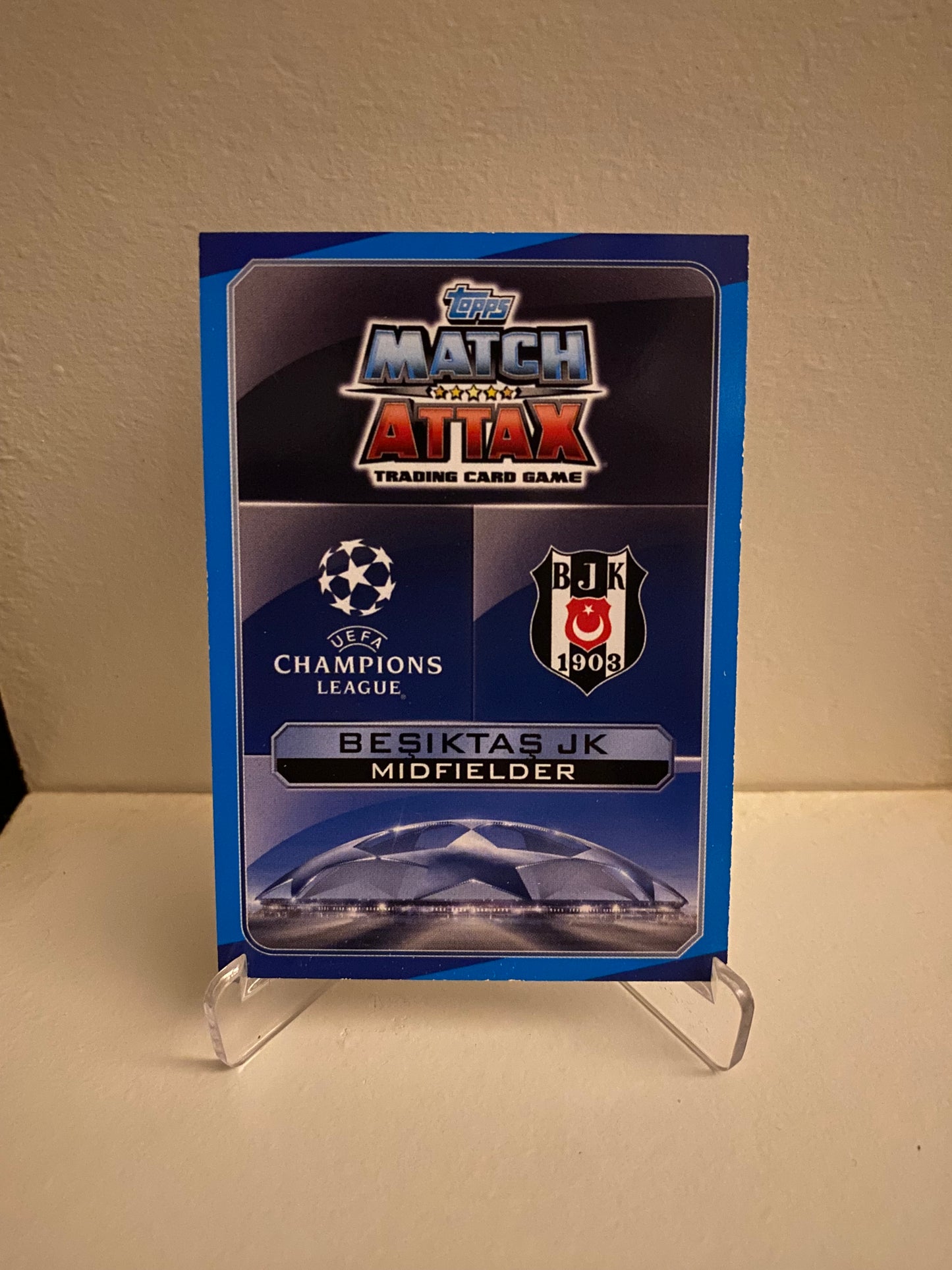 Fodbold kort Topps Match Attax UEFA Champions League 2016/2017 - Besiktas Aras Ozbiliz - Pokedexet