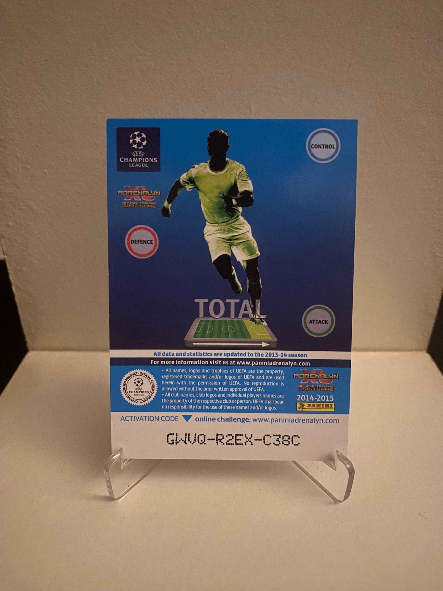 Fodbold kort Panini Adrenalyn XL UEFA Champions League 2014/2015 - Bayern München Robert Lewandowski - Pokedexet