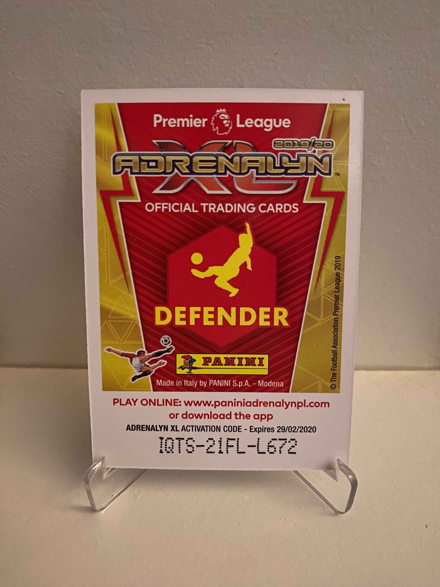 Fodbold kort Panini Adrenalyn XL Premier League 2019/2020 - Everton Lucas Digne - Pokedexet