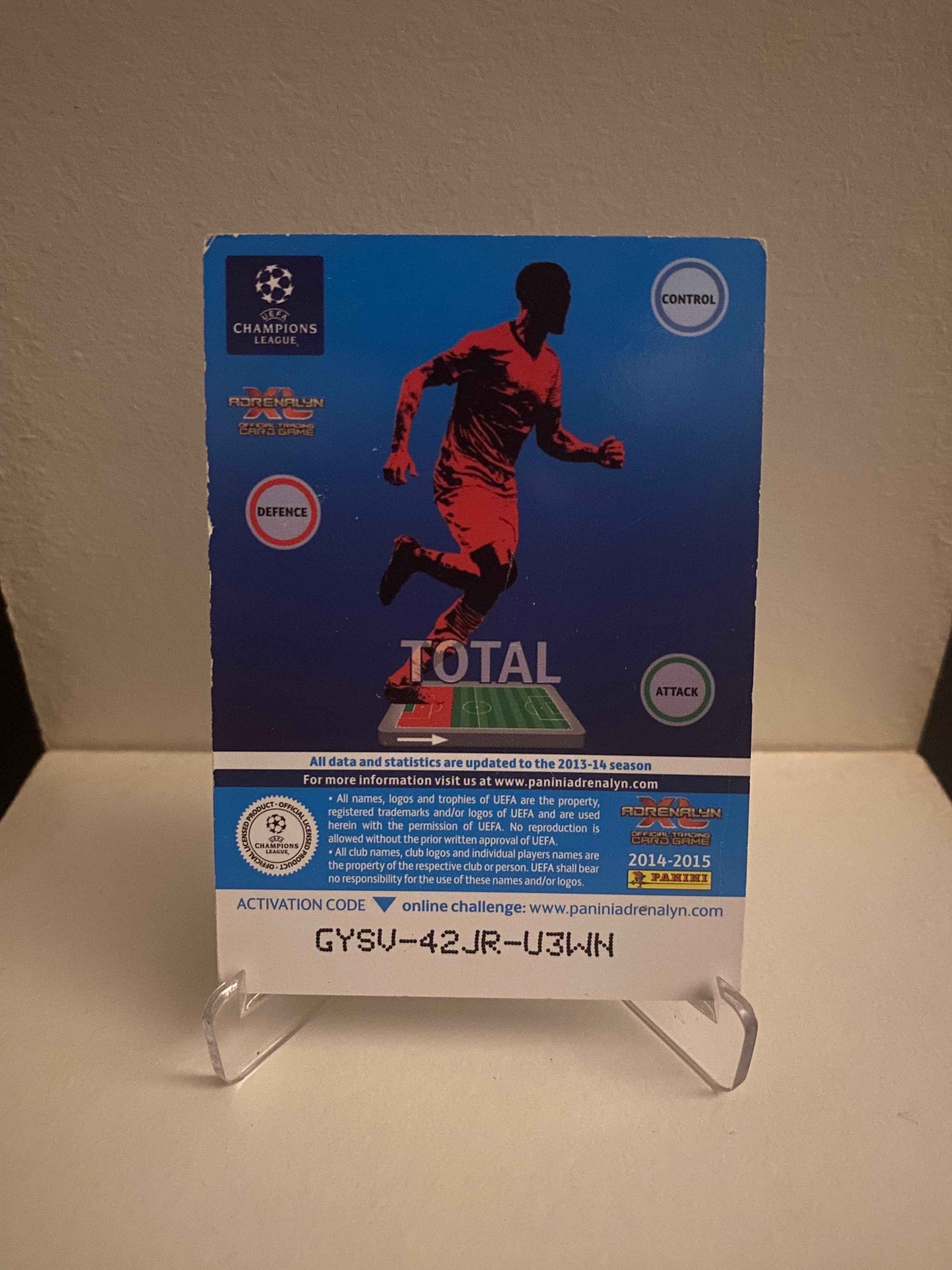 Fodbold kort Panini Adrenalyn XL UEFA Champions League 2014/2015 - Barcelona Daniel Alves - Pokedexet