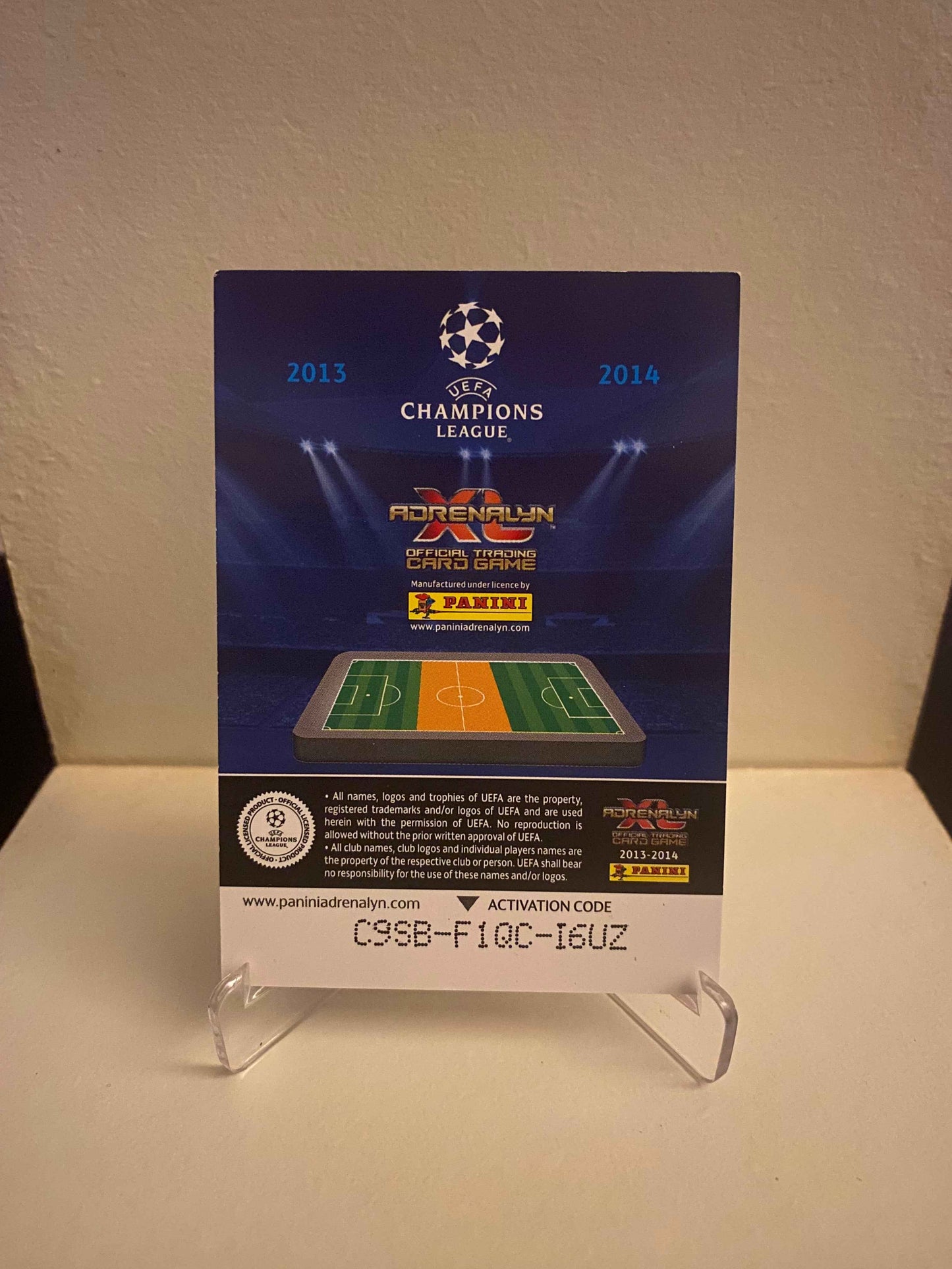 Fodbold kort Panini Adrenalyn XL UEFA Champions League 2013/2014 - Manchester City David Silva - Pokedexet