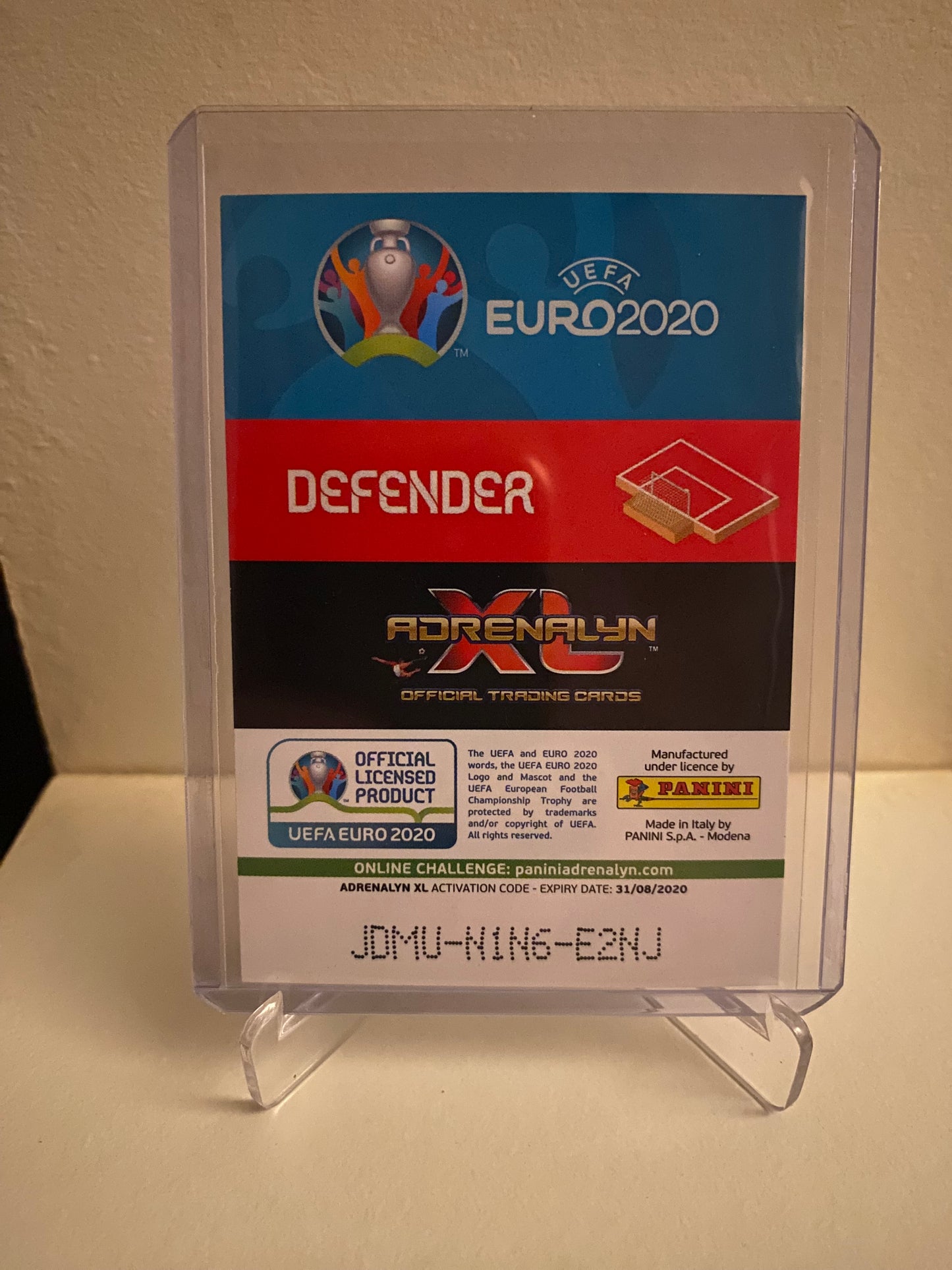 Fodbold kort Panini Adrenalyn XL UEFA EURO 2020 - Italien Leonardo Bonucci Holofoil - Pokedexet