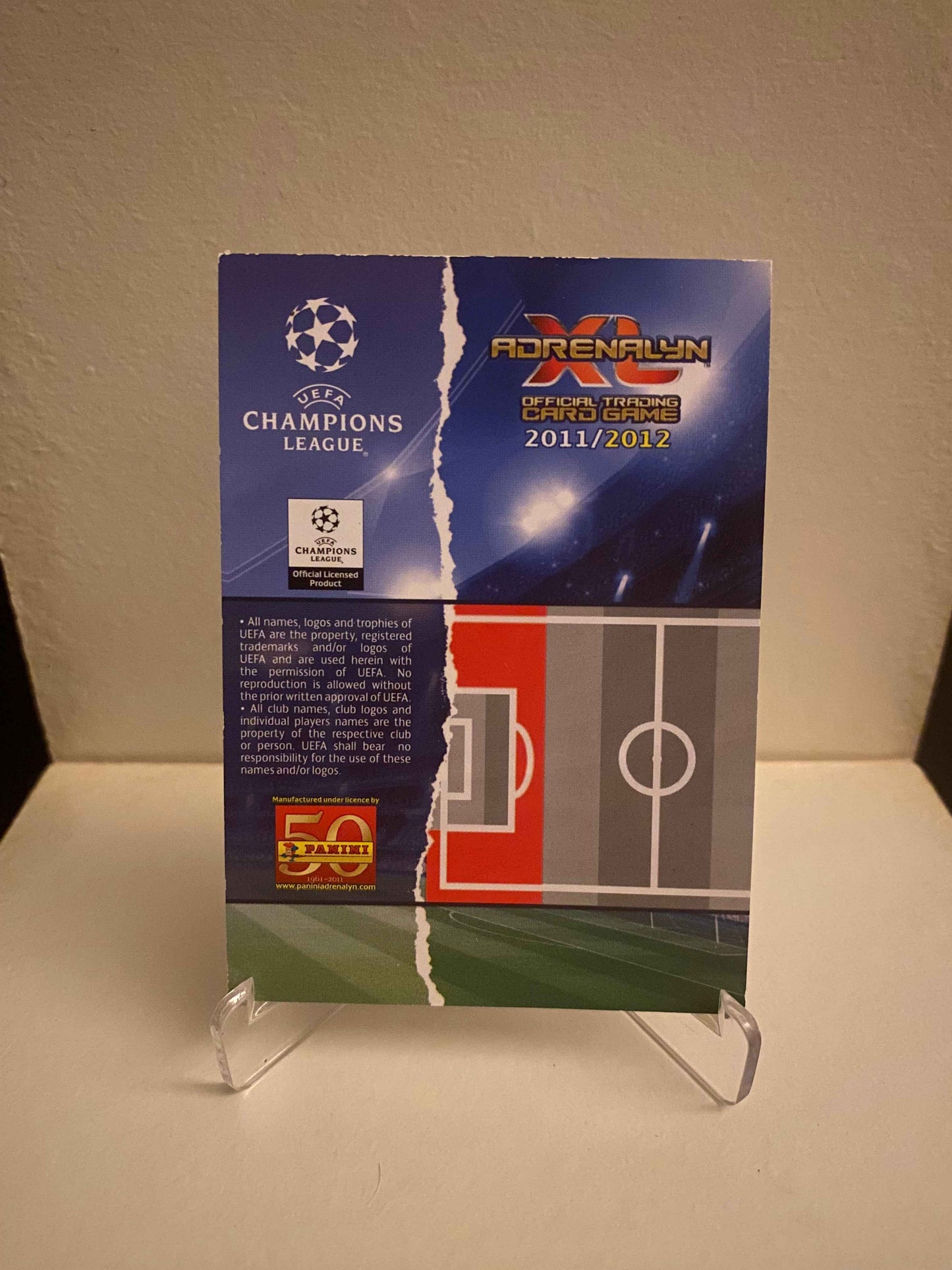Fodbold kort Panini Adrenalyn XL UEFA Champions League 2011/2012 - Inter Andrea Ranocchia - Pokedexet