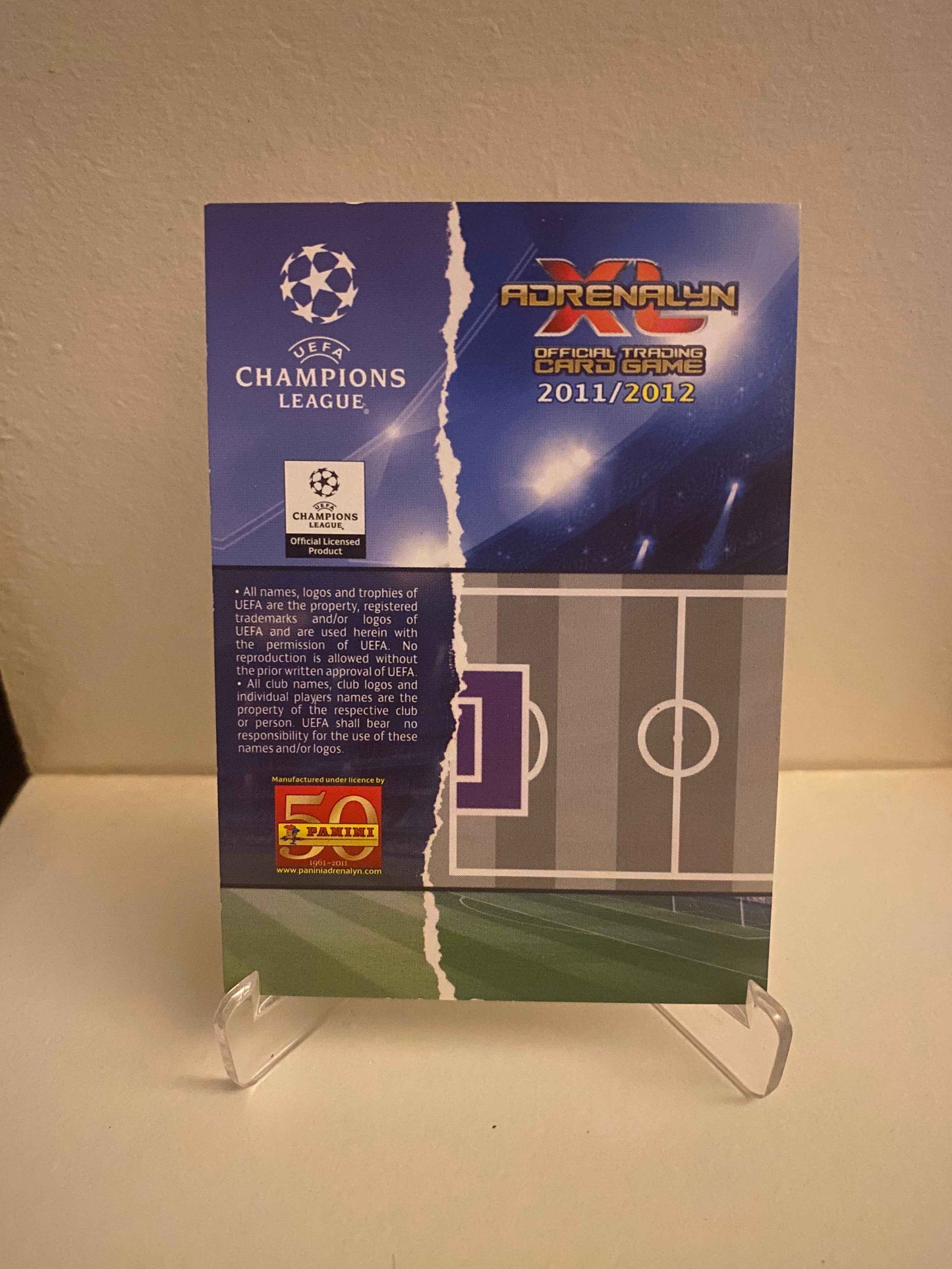 Fodbold kort Panini Adrenalyn XL UEFA Champions League 2011/2012 - Manchester United David De Gea - Pokedexet