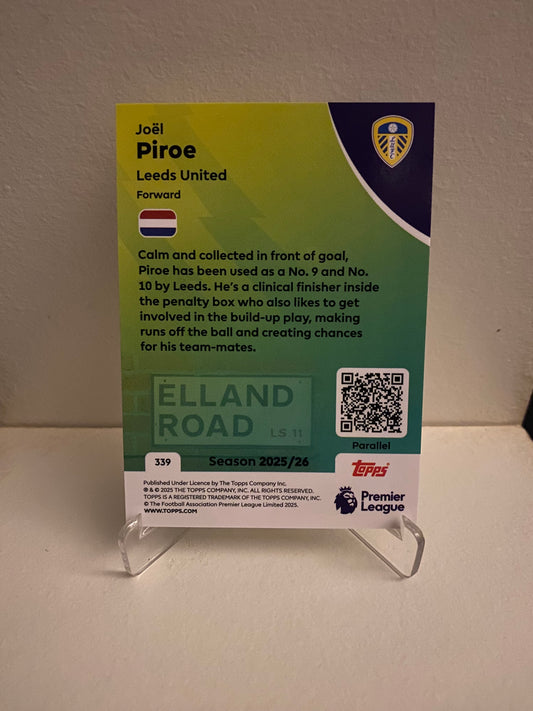 Fodbold kort Topps Premier League 2025/2026 - Yellow Parallel Joel Piroe - Pokedexet