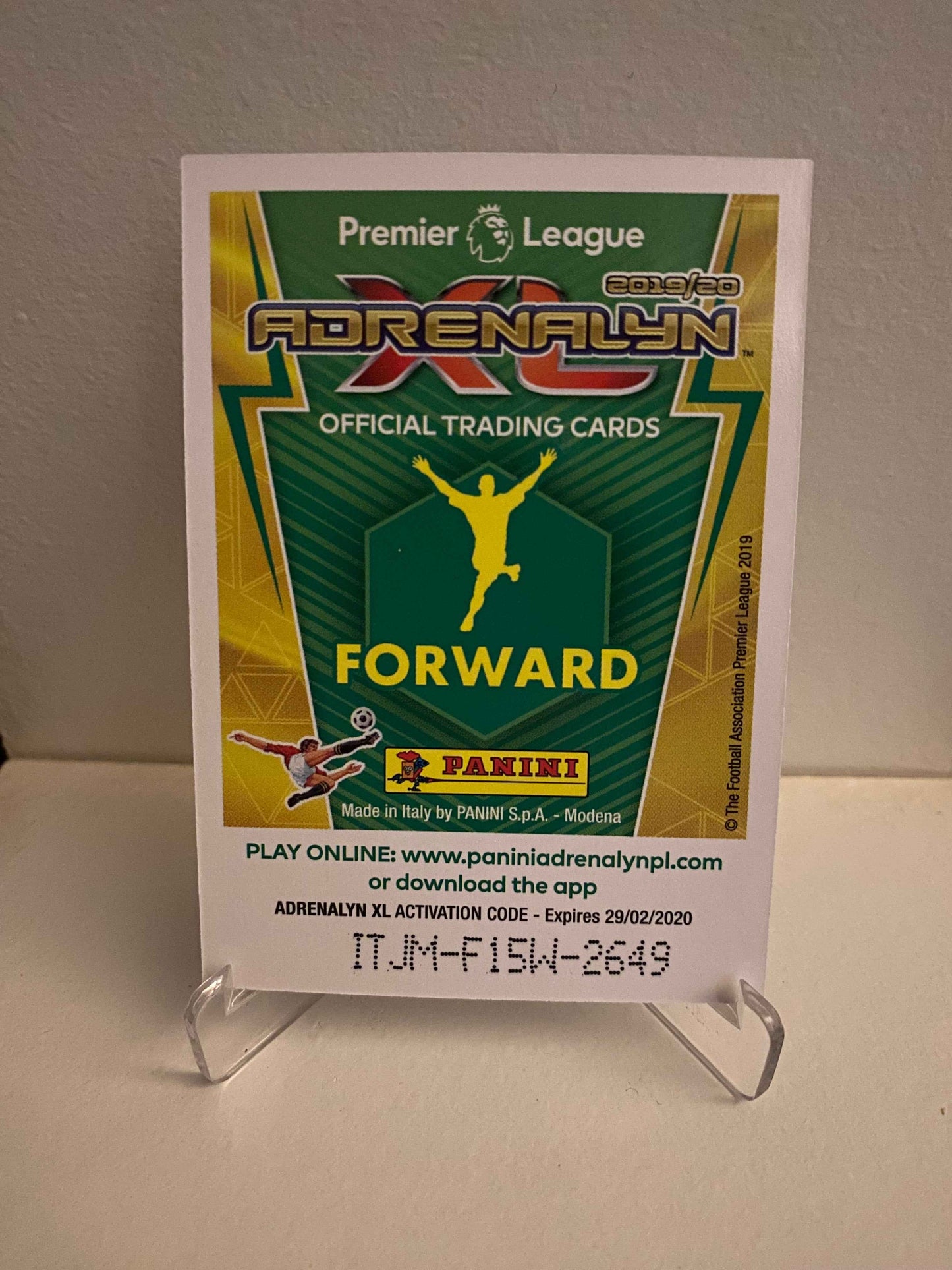 Fodbold kort Panini Adrenalyn XL Premier League 2019/2020 - Leicester City Ayoze Perez - Pokedexet