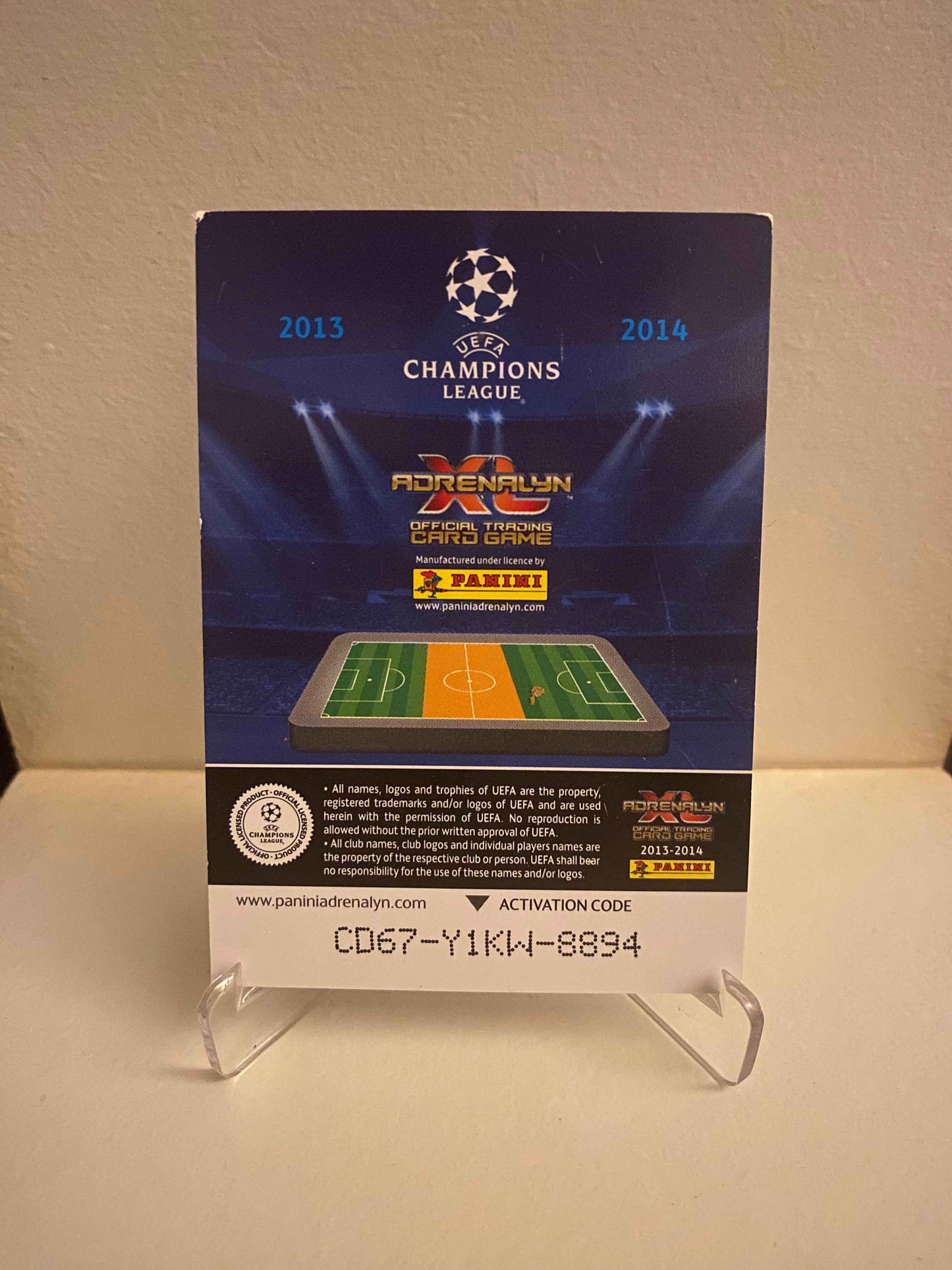 Fodbold kort Panini Adrenalyn XL UEFA Champions League 2013/2014 - Paris Saint Germain Javier Pastore - Pokedexet