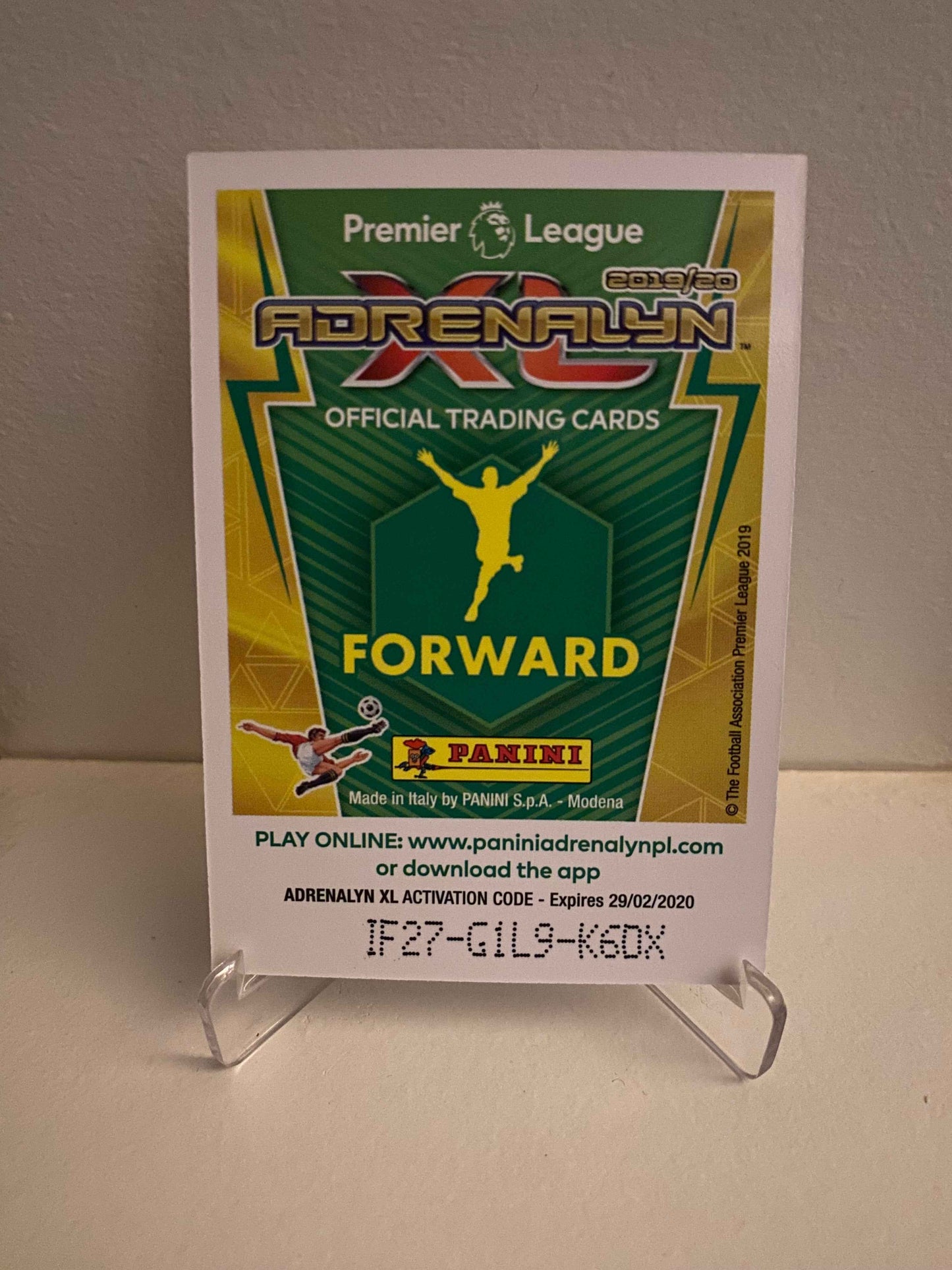 Fodbold kort Panini Adrenalyn XL Premier League 2019/2020 - Crystal Palace Jordan Ayew - Pokedexet