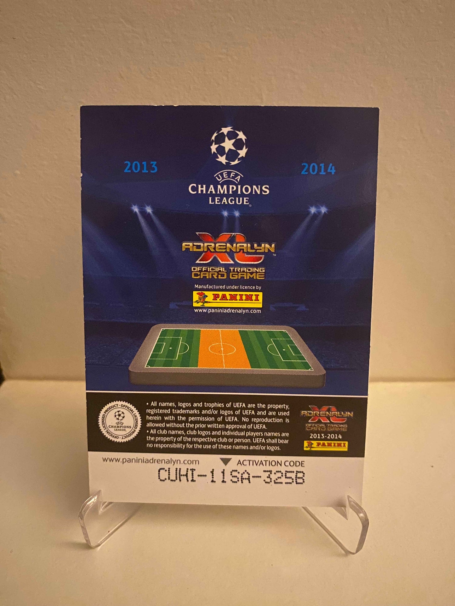 Fodbold kort Panini Adrenalyn XL UEFA Champions League 2013/2014 - Galatasaray Albert Riera - Pokedexet