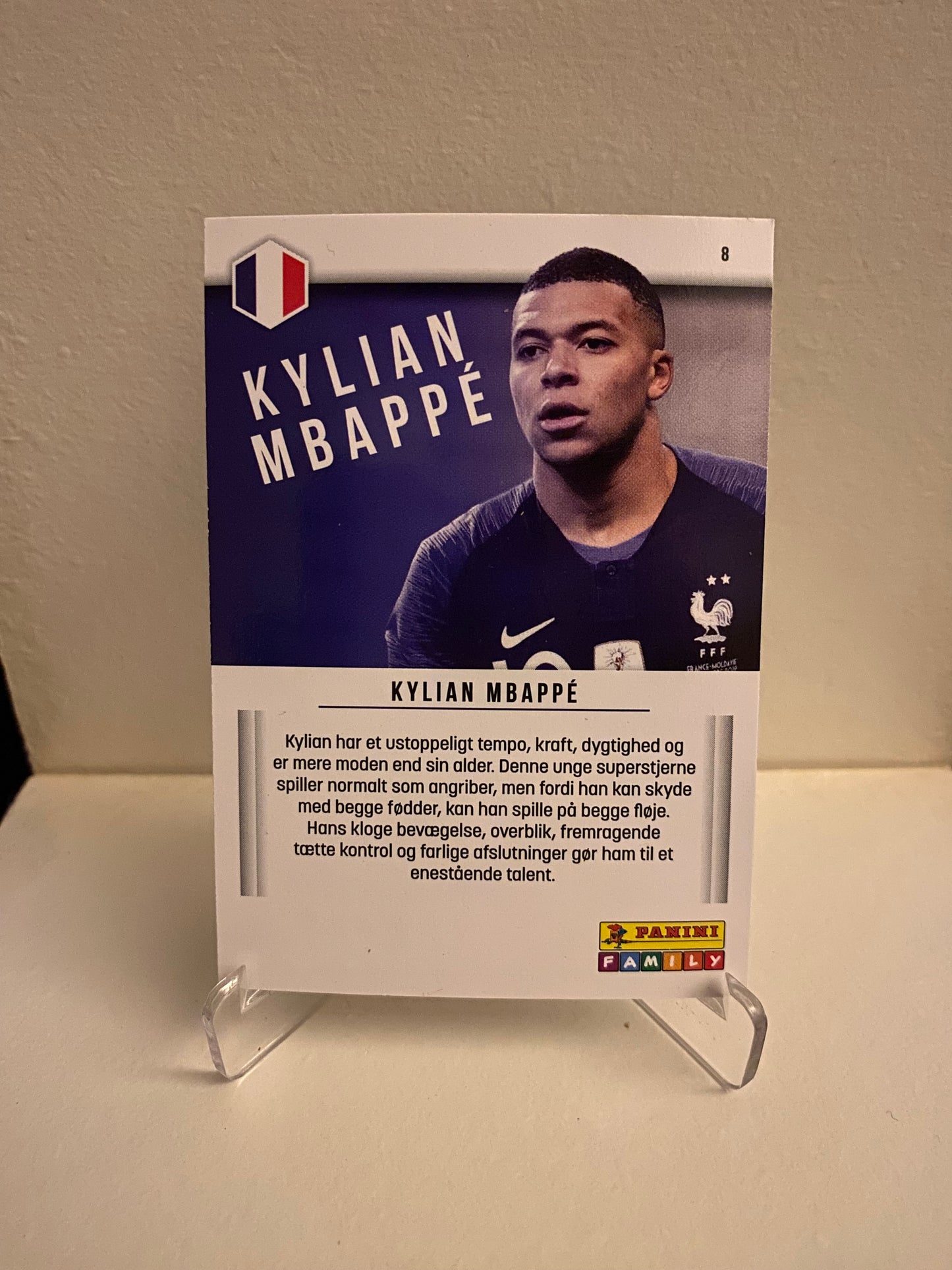 Fodbold kort Panini Family EURO 2020 - Frankrig Kylian Mbappe - Pokedexet