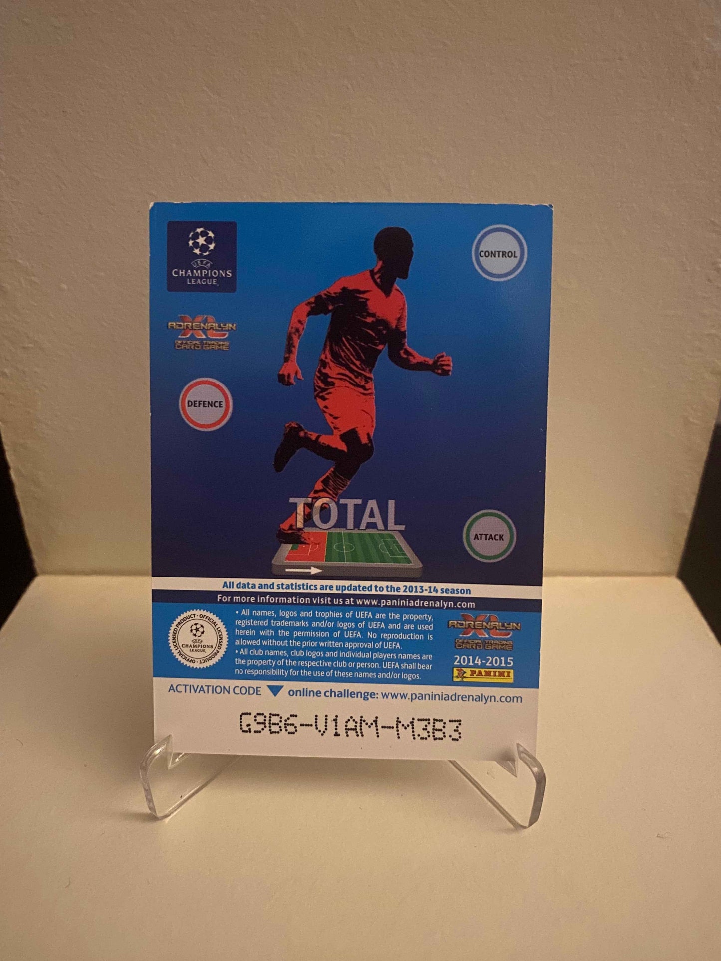 Fodbold kort Panini Adrenalyn XL UEFA Champions League 2014/2015 - Arsenal Laurent Koscielny - Pokedexet