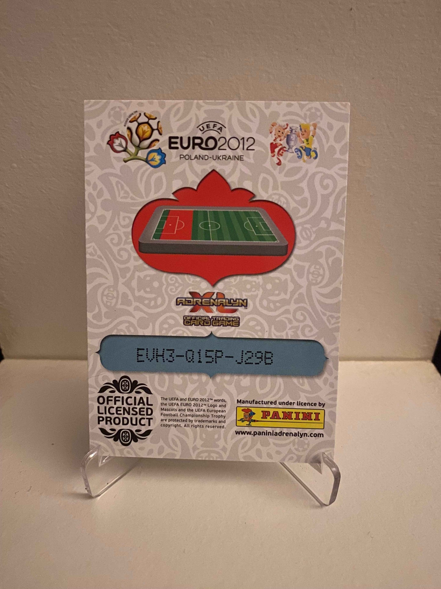 Fodbold kort Panini Adrenalyn XL UEFA EURO 2012 - Holland Gregory Van Der Wiel - Pokedexet