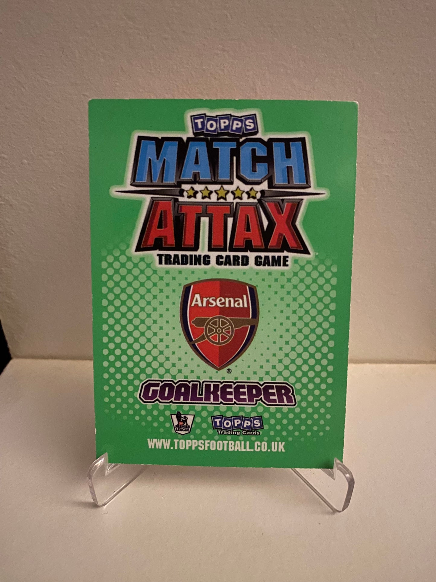 Fodbold kort Topps Match Attax Premier League 2010/2011 - Arsenal Manuel Almunia - Pokedexet