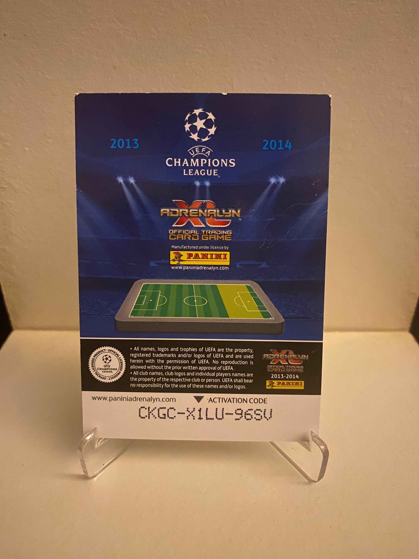 Fodbold kort Panini Adrenalyn XL UEFA Champions League 2013/2014 - AC Milan Robinho - Pokedexet