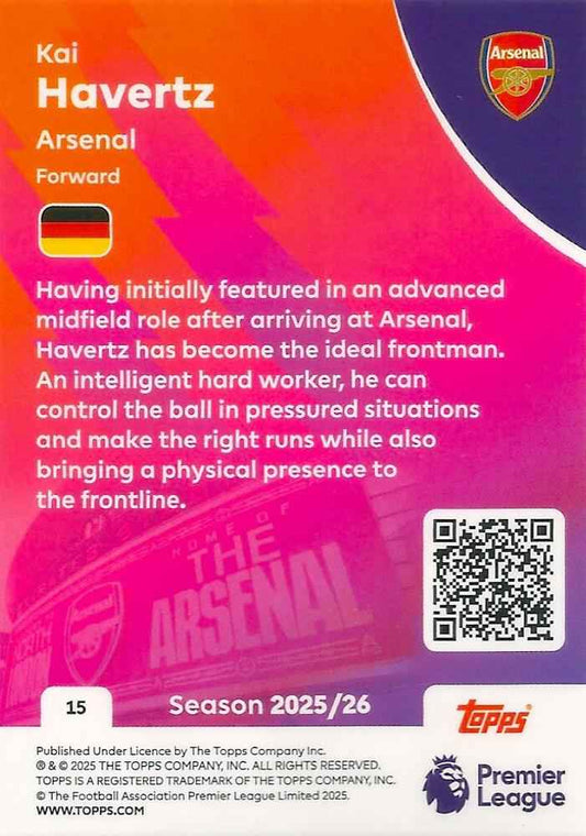 Fodbold kort Topps Premier League 2025/2026 - Arsenal Kai Havertz