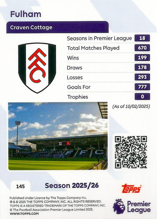 Topps Premier League 2025/2026 - Team Badge Fulham