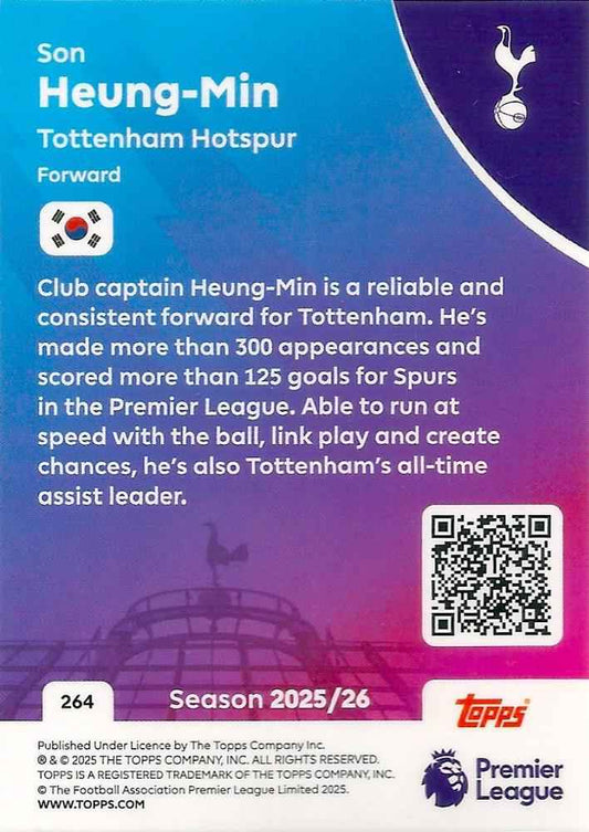 Fodbold kort Topps Premier League 2025/2026 - Tottenham Son Heung-Min