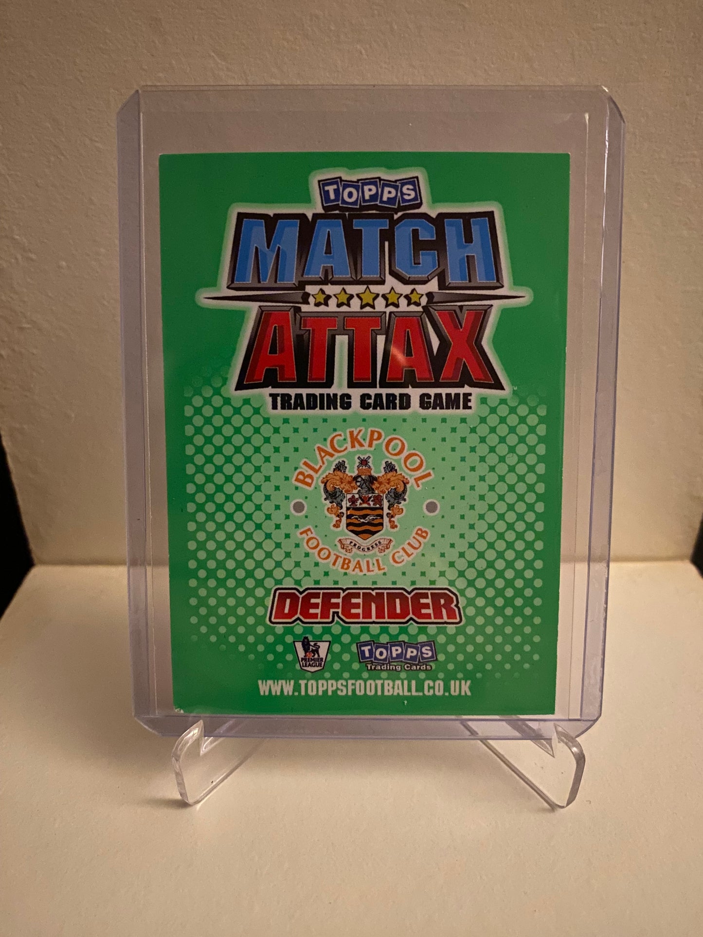 Topps Match Attax Premier League 2010/2011 - Blackpool Alex Baptiste Holofoil