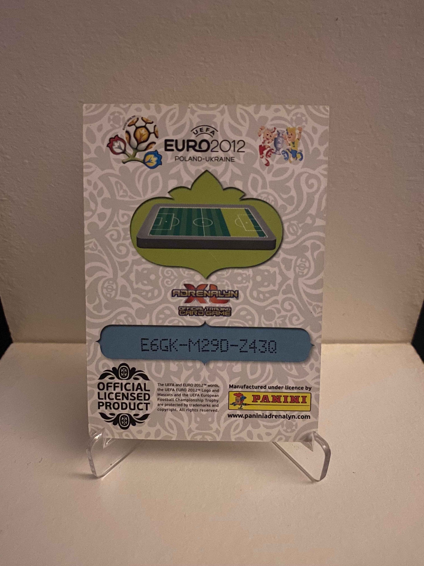Fodbold kort Panini Adrenalyn XL UEFA EURO 2012 - Spanien Pedro Rodriguez - Pokedexet