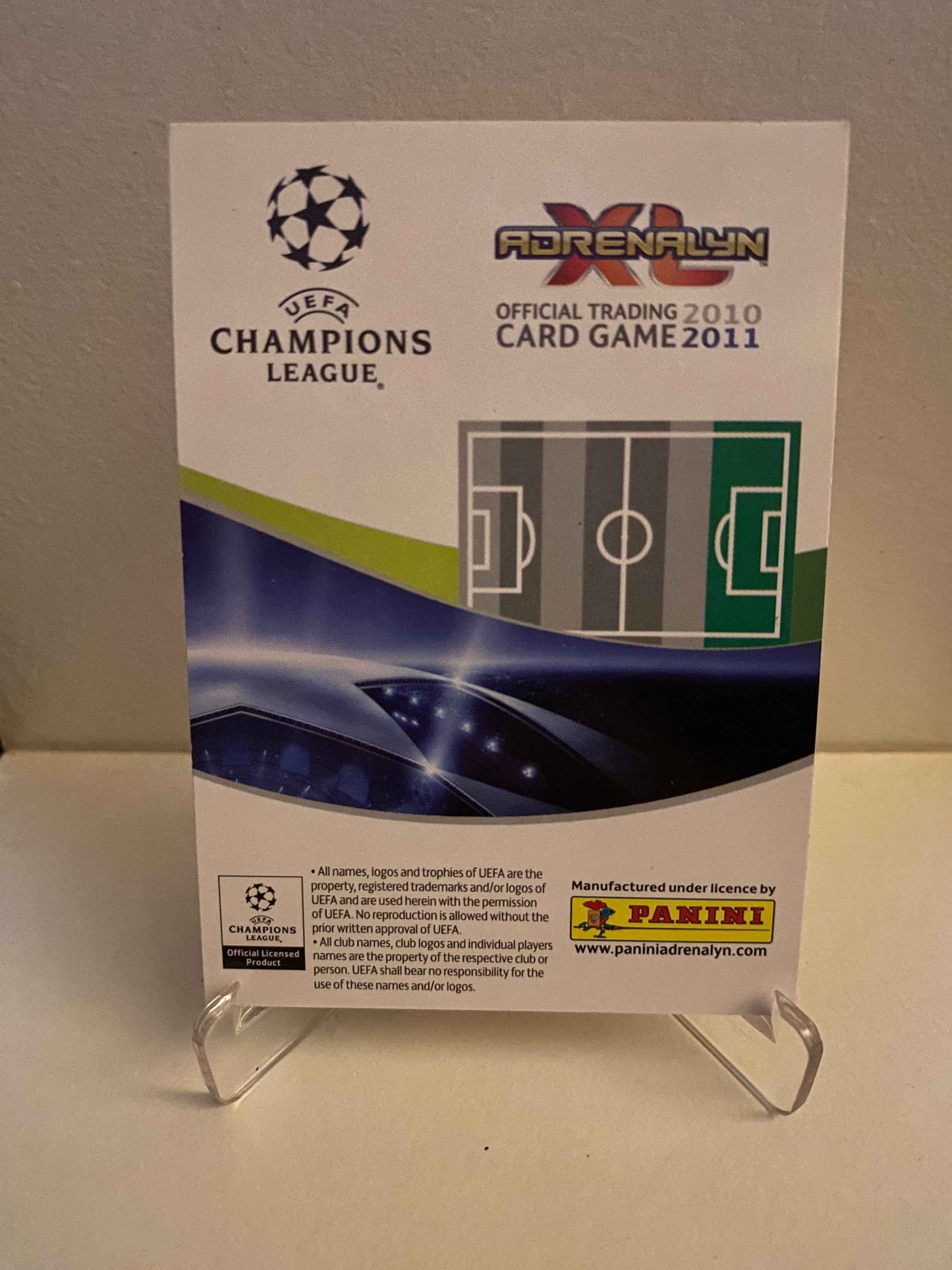 Fodbold kort Panini Adrenalyn XL UEFA Champions League 2010-2011 - AS Roma Mirko Vucinic - Pokedexet