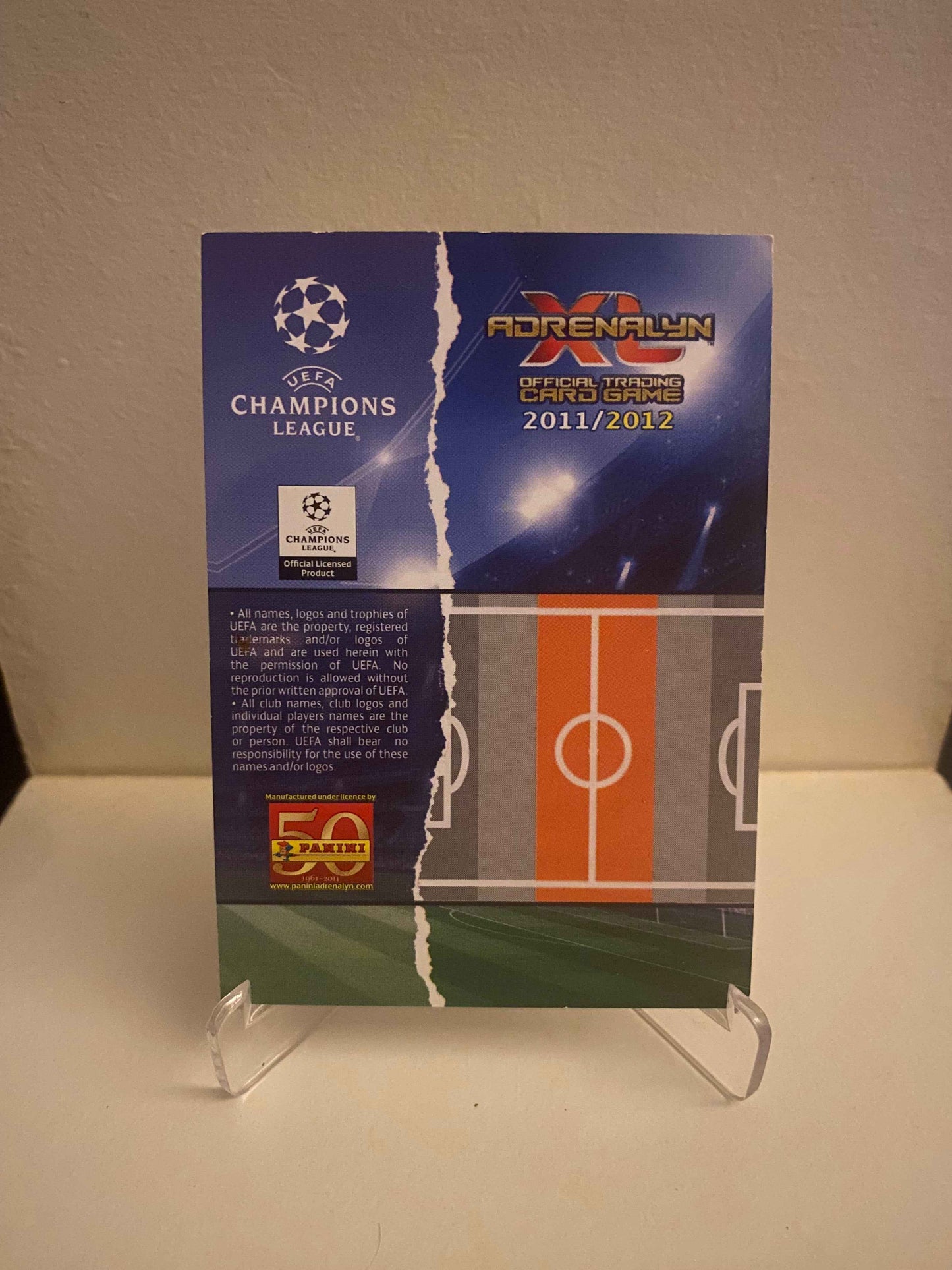 Fodbold kort Panini Adrenalyn XL UEFA Champions League 2011/2012 - Manchester City James Milner - Pokedexet