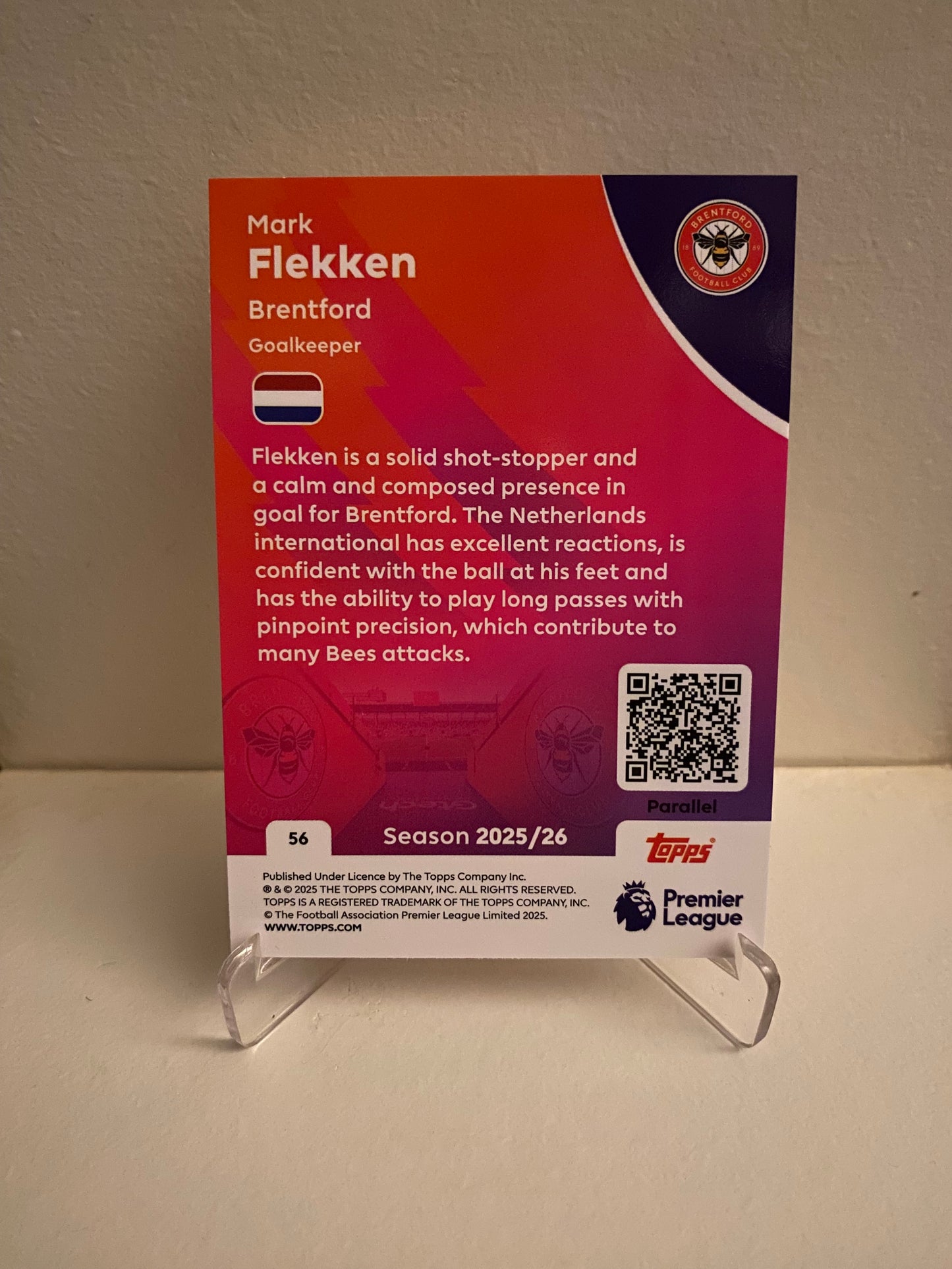 Fodbold kort Topps Premier League 2025/2026 - Yellow Parallel Kevin Schade - Pokedexet