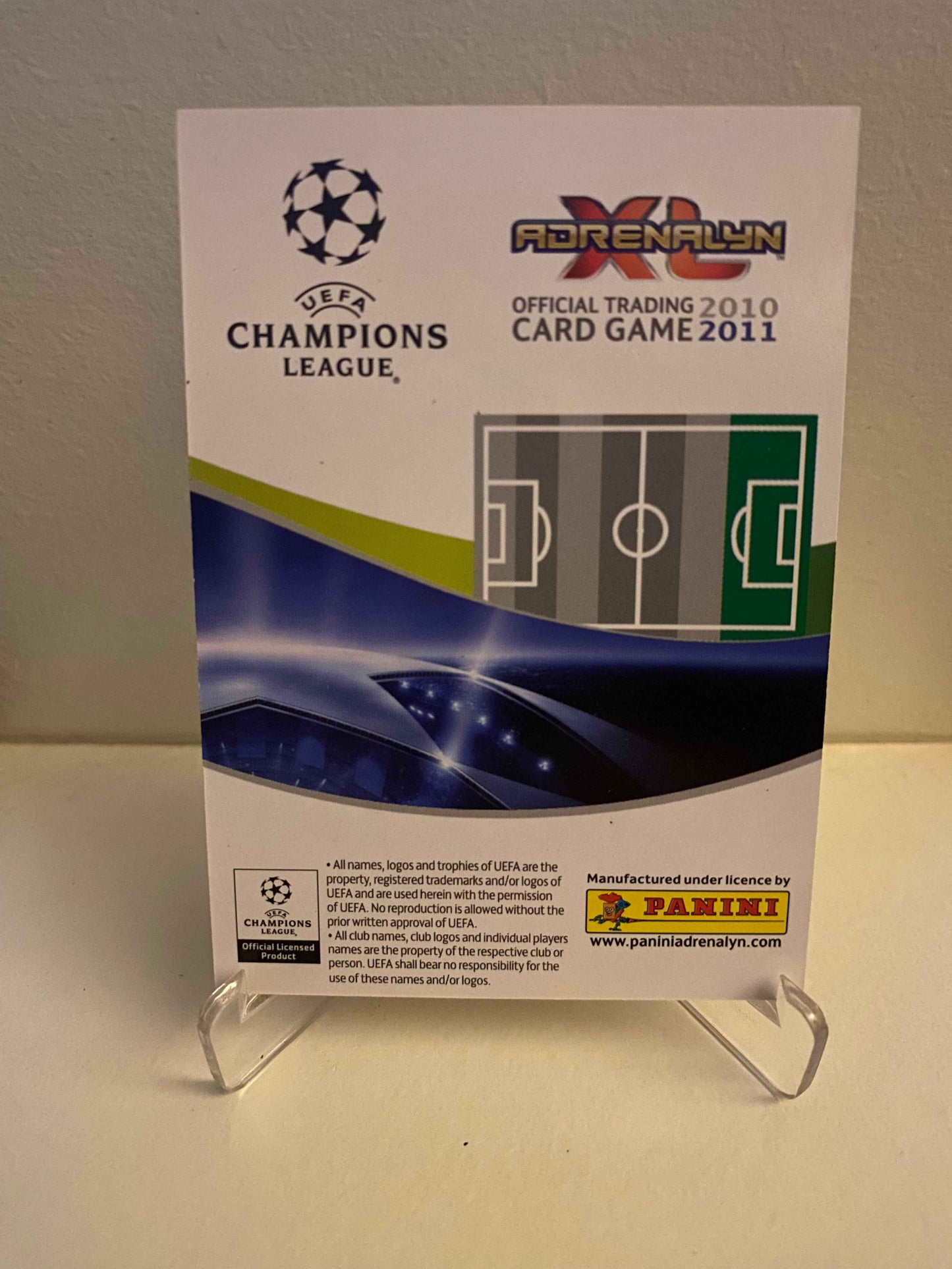 Fodbold kort Panini Adrenalyn XL UEFA Champions League 2010-2011 - Olympique Lyon Bafetimbi Gomis - Pokedexet