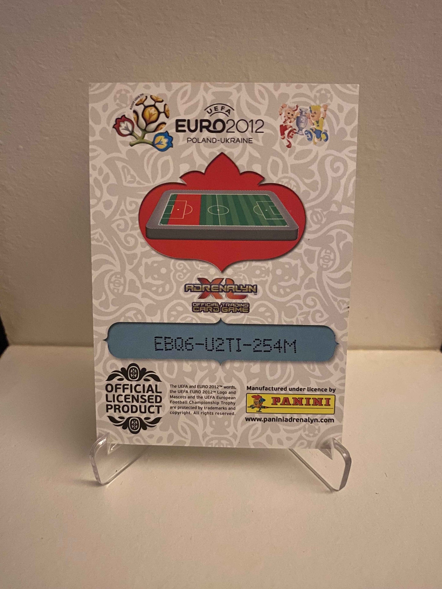 Fodbold kort Panini Adrenalyn XL UEFA EURO 2012 - Englan Glen Johnson - Pokedexet