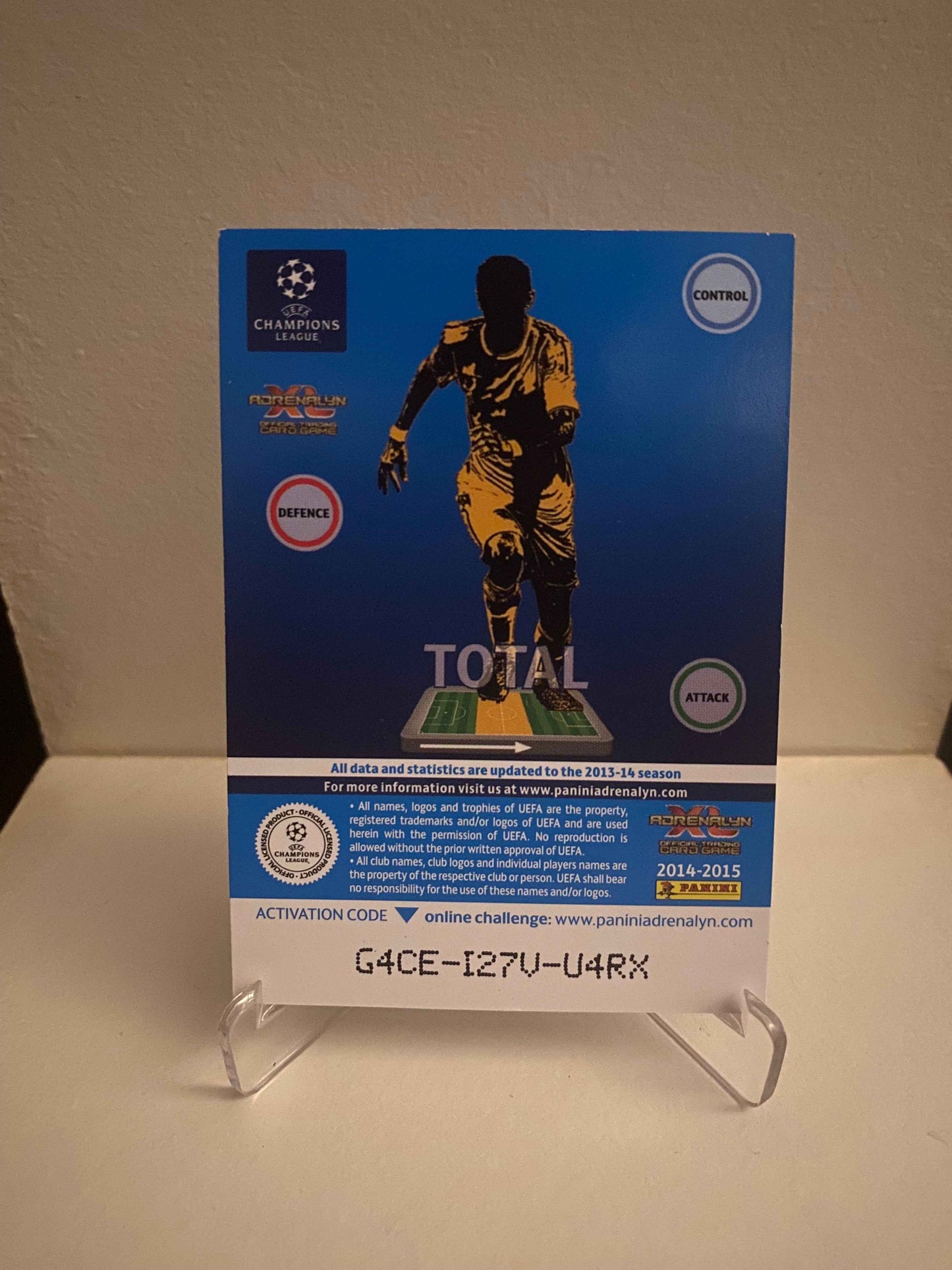 Fodbold kort Panini Adrenalyn XL UEFA Champions League 2014/2015 - Bayern München Bastian Schweinsteiger - Pokedexet