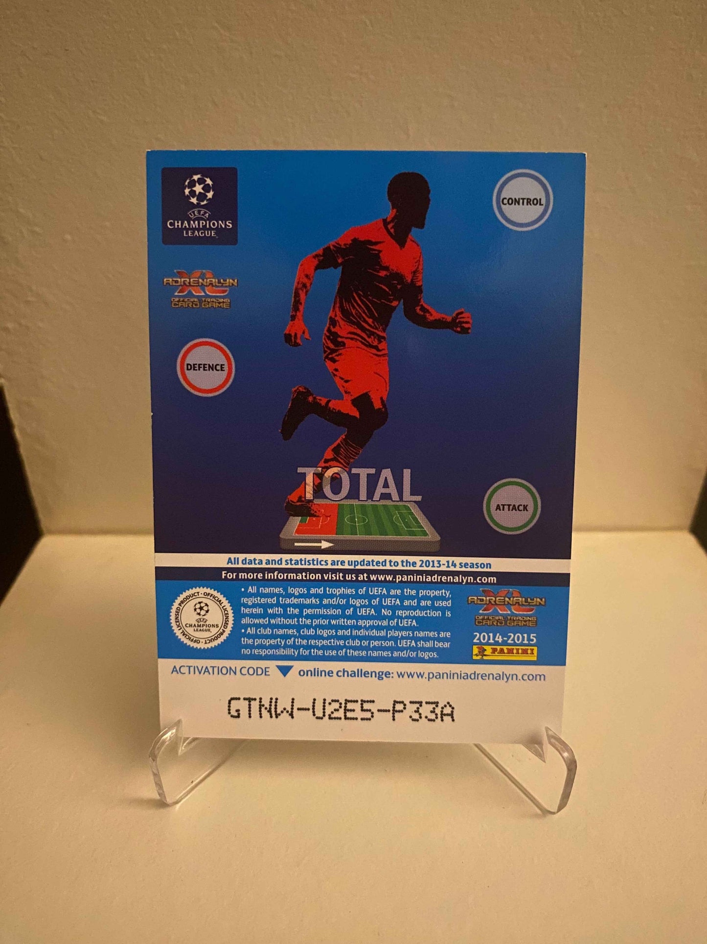 Fodbold kort Panini Adrenalyn XL UEFA Champions League 2014/2015 - Galatasaray Aurelien Chedjou - Pokedexet