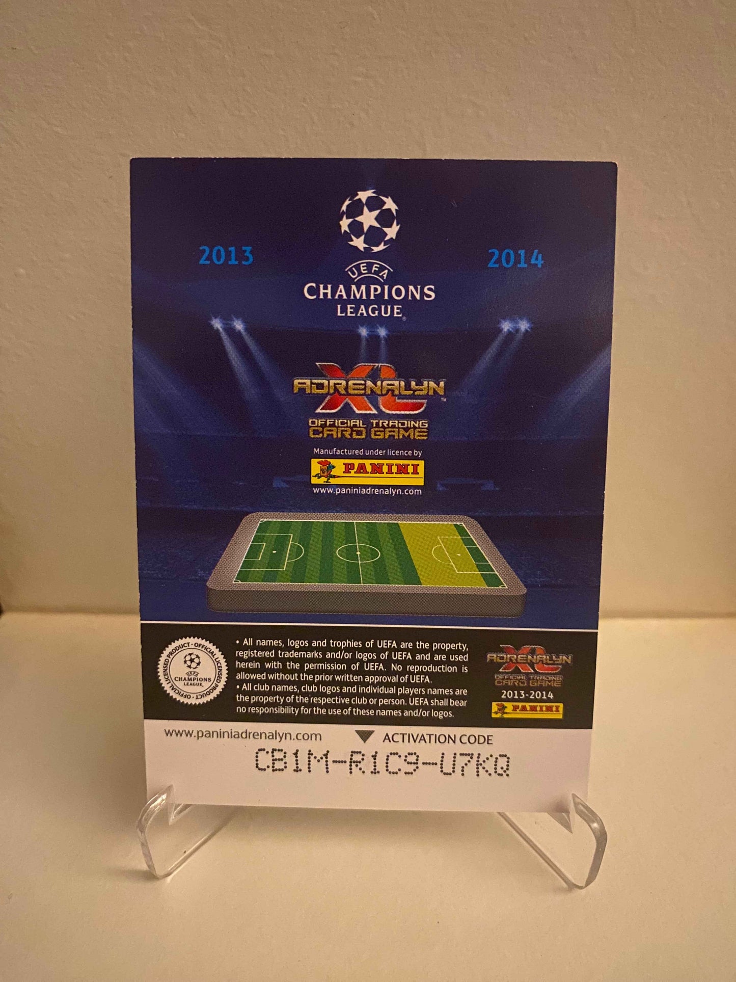 Fodbold kort Panini Adrenalyn XL UEFA Champions League 2013/2014 - FC København Cesar Santin - Pokedexet