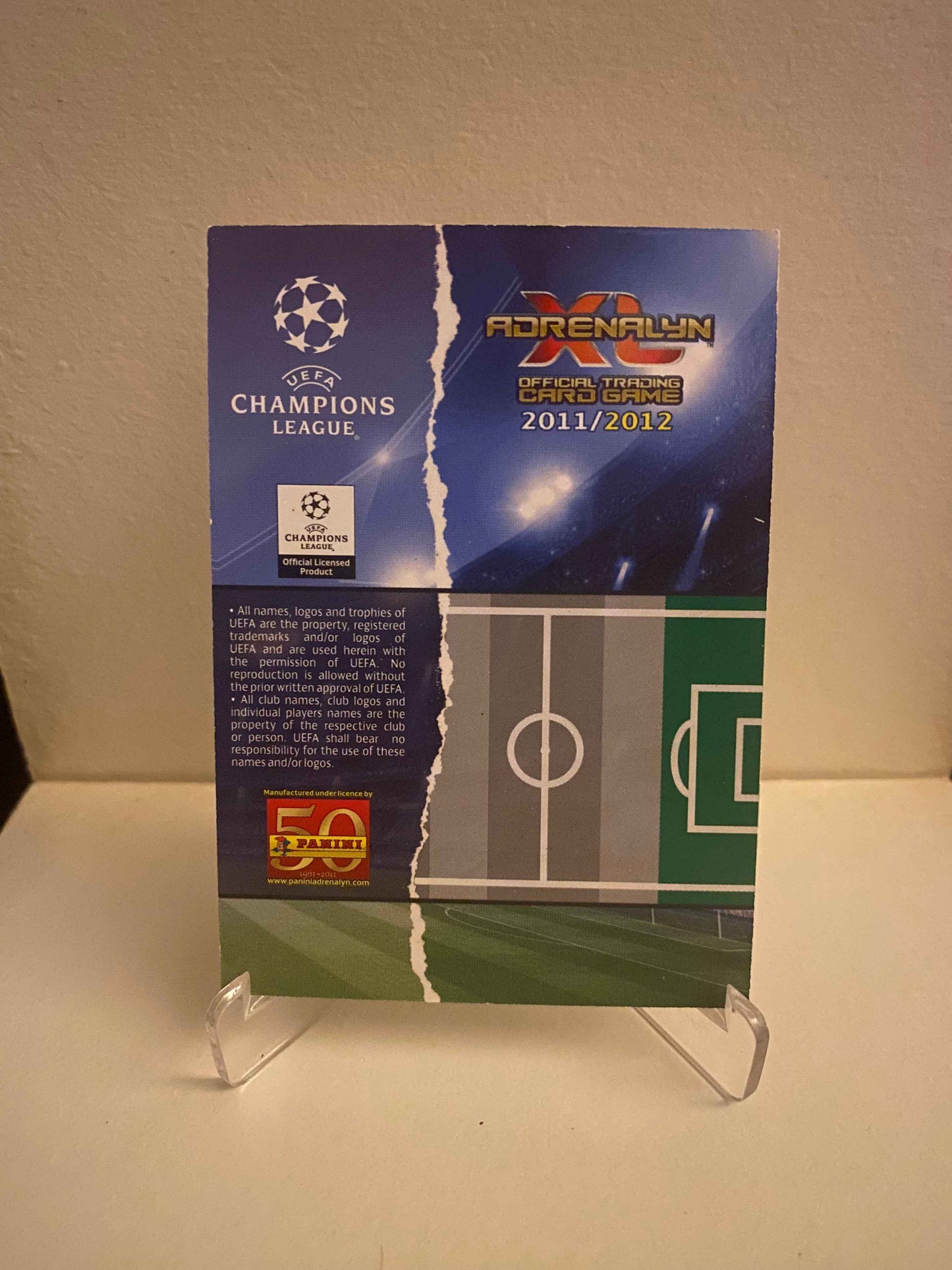 Fodbold kort Panini Adrenalyn XL UEFA Champions League 2011/2012 - Bayer Leverkusen Stefan Kiessling - Pokedexet