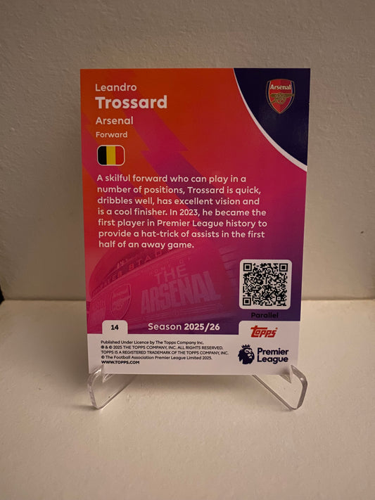Topps Premier League 2025/2026 - Yellow Parallel Leandro Trossard