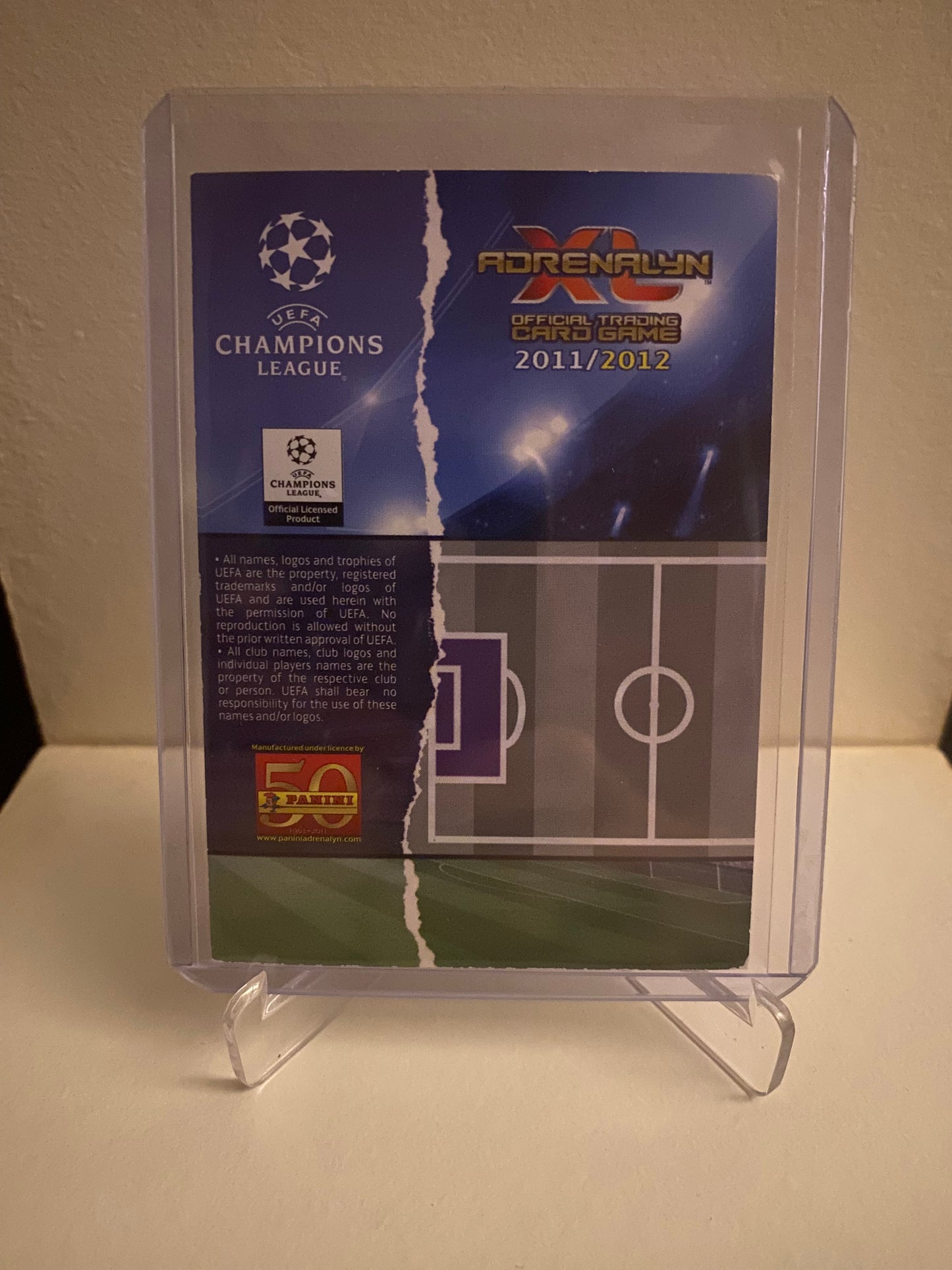 Fodbold kort Panini Adrenalyn XL UEFA Champions League 2011/2012 - Arsenal Luksz Fabianski Holofoil - Pokedexet
