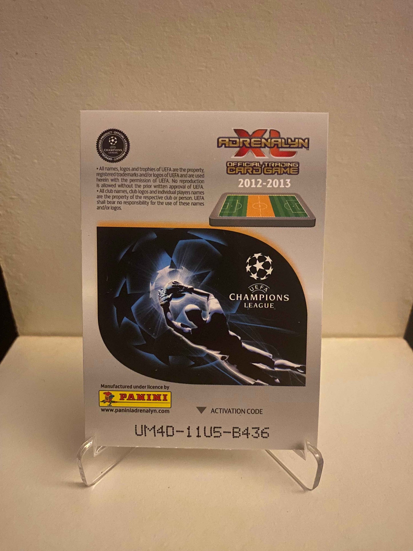 Fodbold kort Panini Adrenalyn XL UEFA Champions League 2012/2013 - Manchester City James Milner - Pokedexet