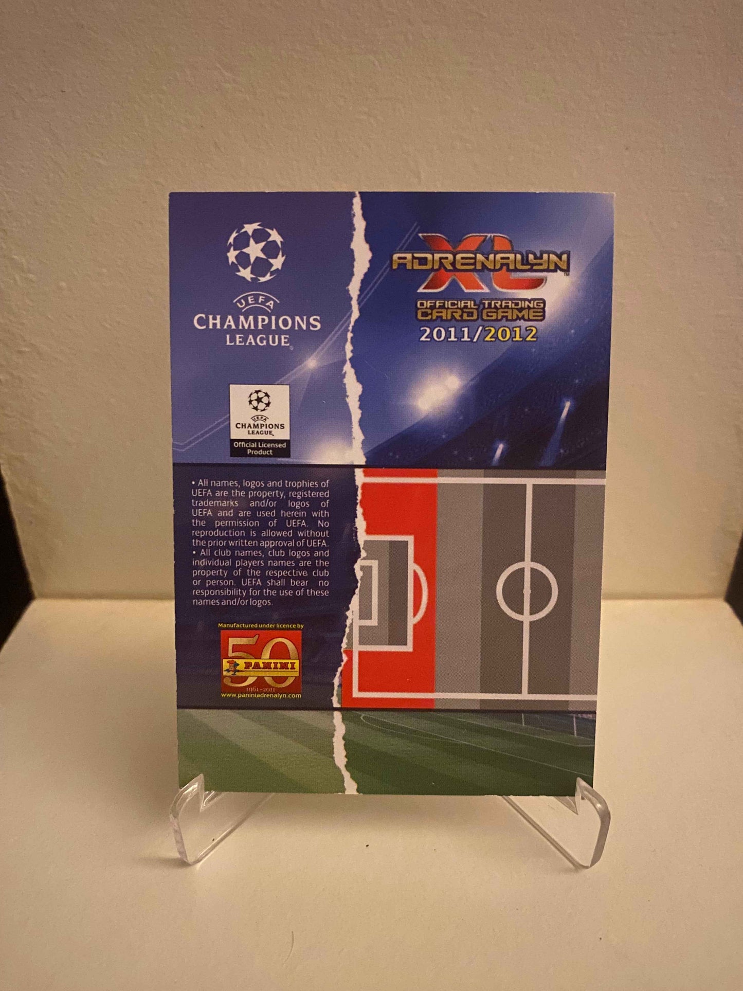 Fodbold kort Panini Adrenalyn XL UEFA Champions League 2011/2012 - Real Madrid Sergio Ramos - Pokedexet