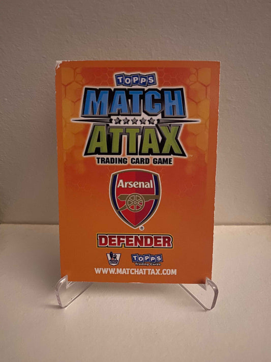 Fodbold kort Topps Match Attax Premier League 2009/2010 - Arsenal Gael Clichy - Pokedexet