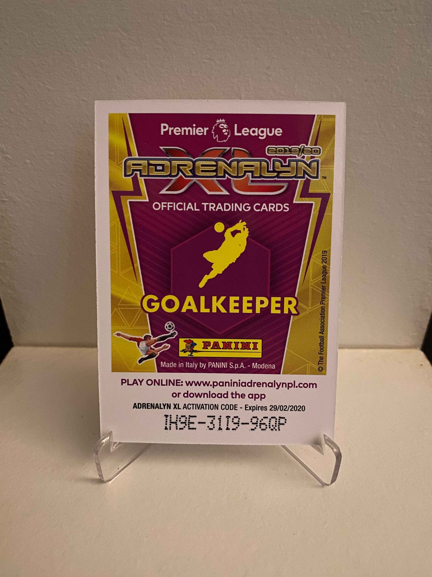 Fodbold kort Panini Adrenalyn XL Premier League 2019/2020 - Arsenal Bernd Leno - Pokedexet