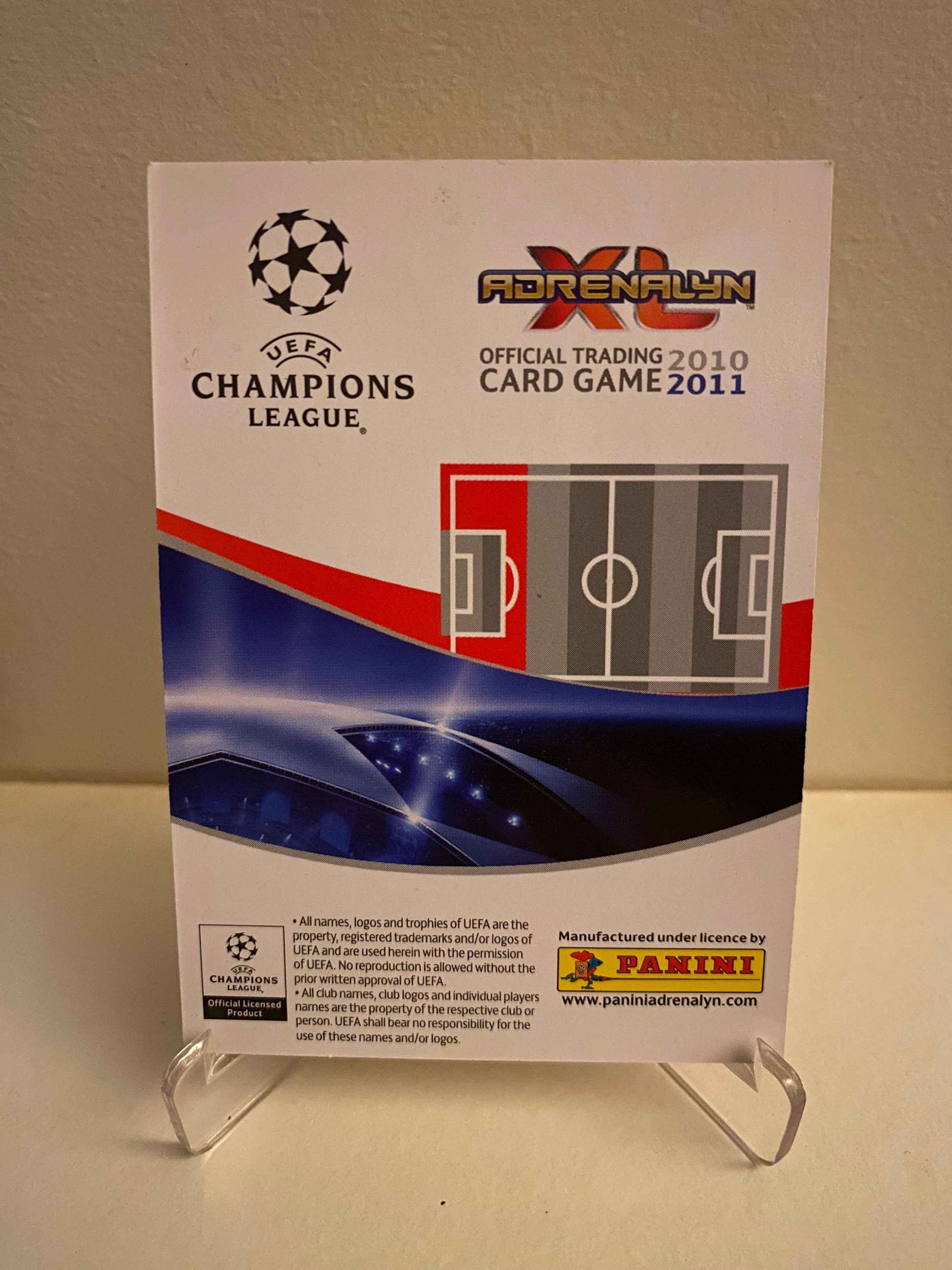Fodbold kort Panini Adrenalyn XL UEFA Champions League 2010-2011 - Arsenal FC Thomas Vermaelen - Pokedexet