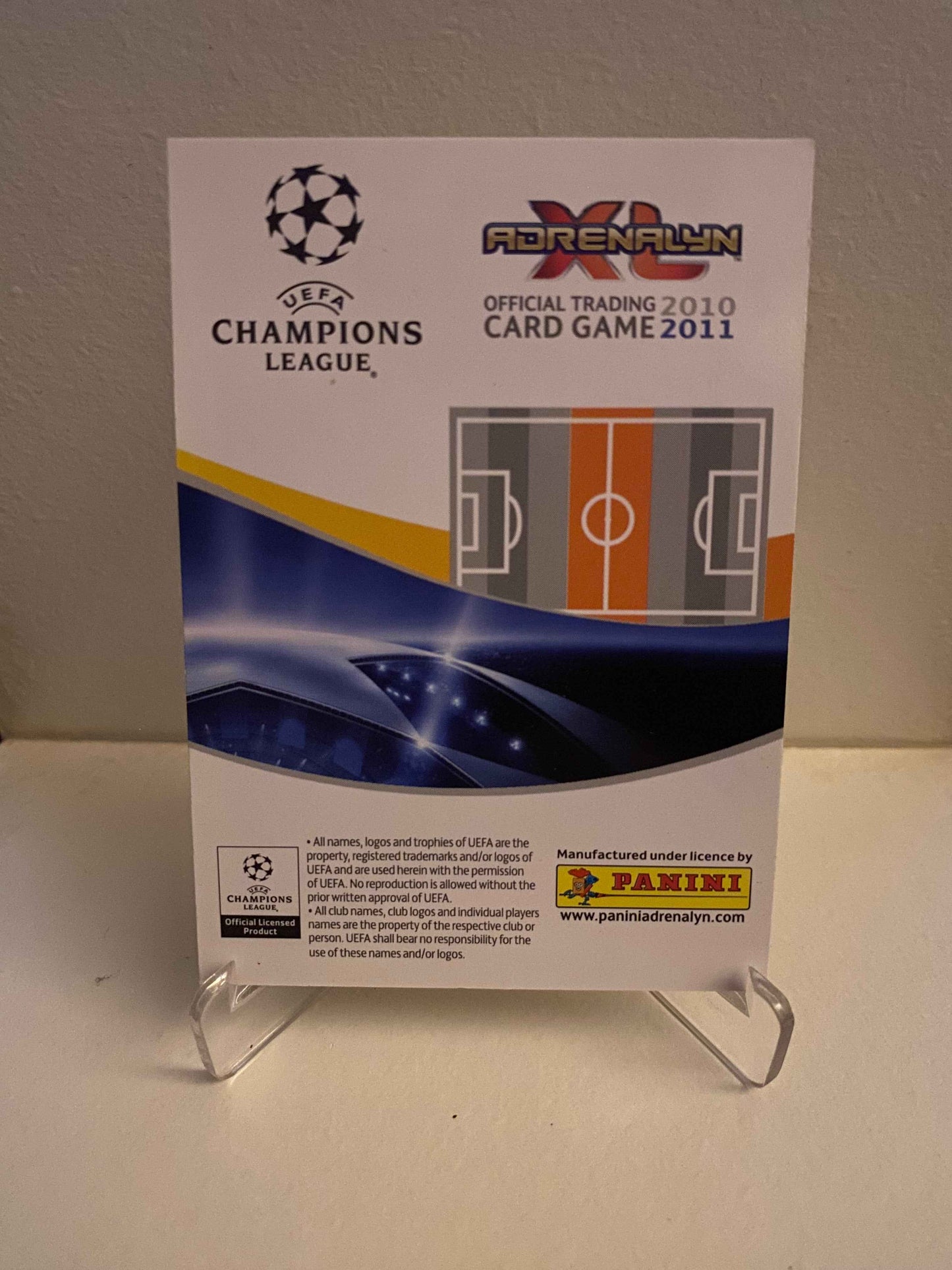 Fodbold kort Panini Adrenalyn XL UEFA Champions League 2010-2011 - Bursaspor Volkan Sen - Pokedexet