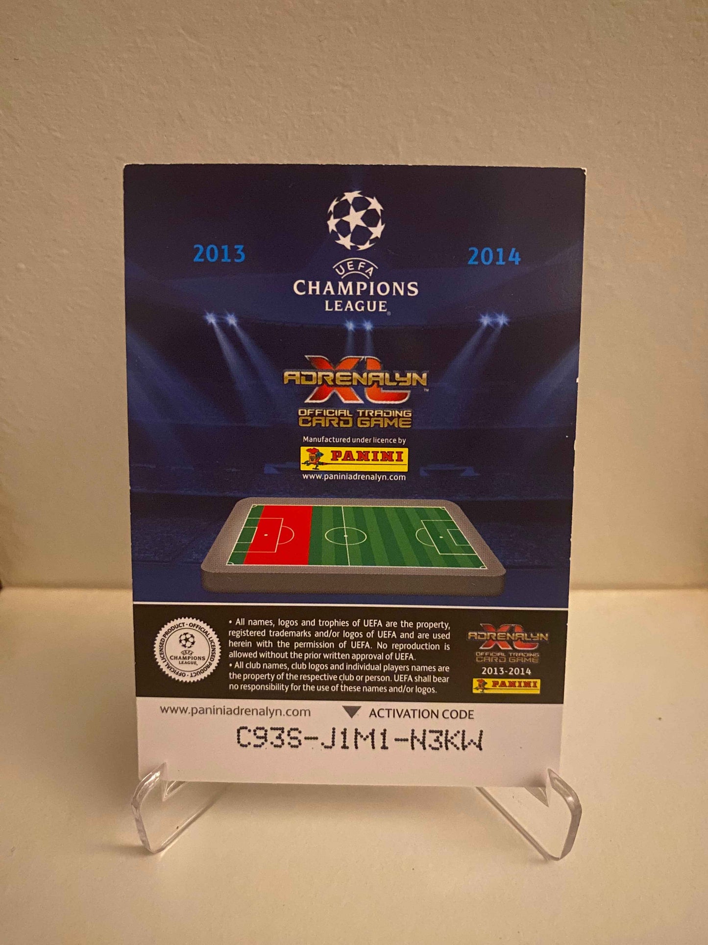 Fodbold kort Panini Adrenalyn XL UEFA Champions League 2013/2014 - Ajax Ricardo Van Rhijn - Pokedexet