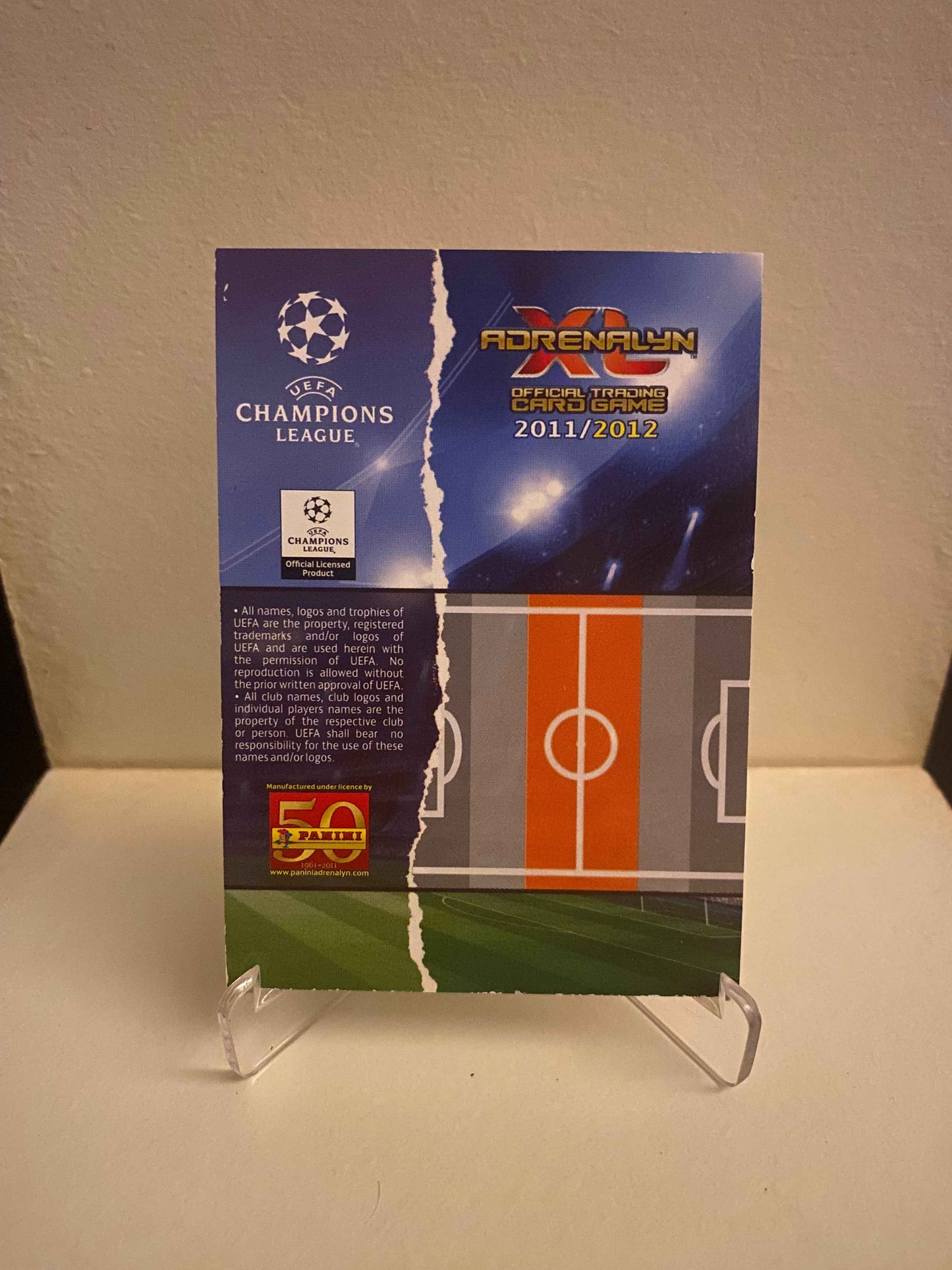 Fodbold kort Panini Adrenalyn XL UEFA Champions League 2011/2012 - Barcelona Andres Iniesta - Pokedexet