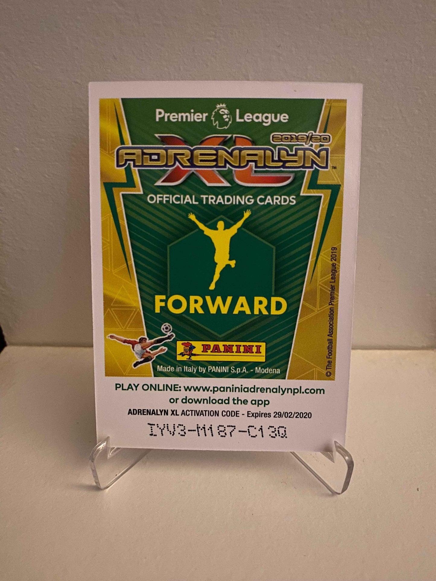 Fodbold kort Panini Adrenalyn XL Premier League 2019/2020 - Burnley Chris Wood - Pokedexet