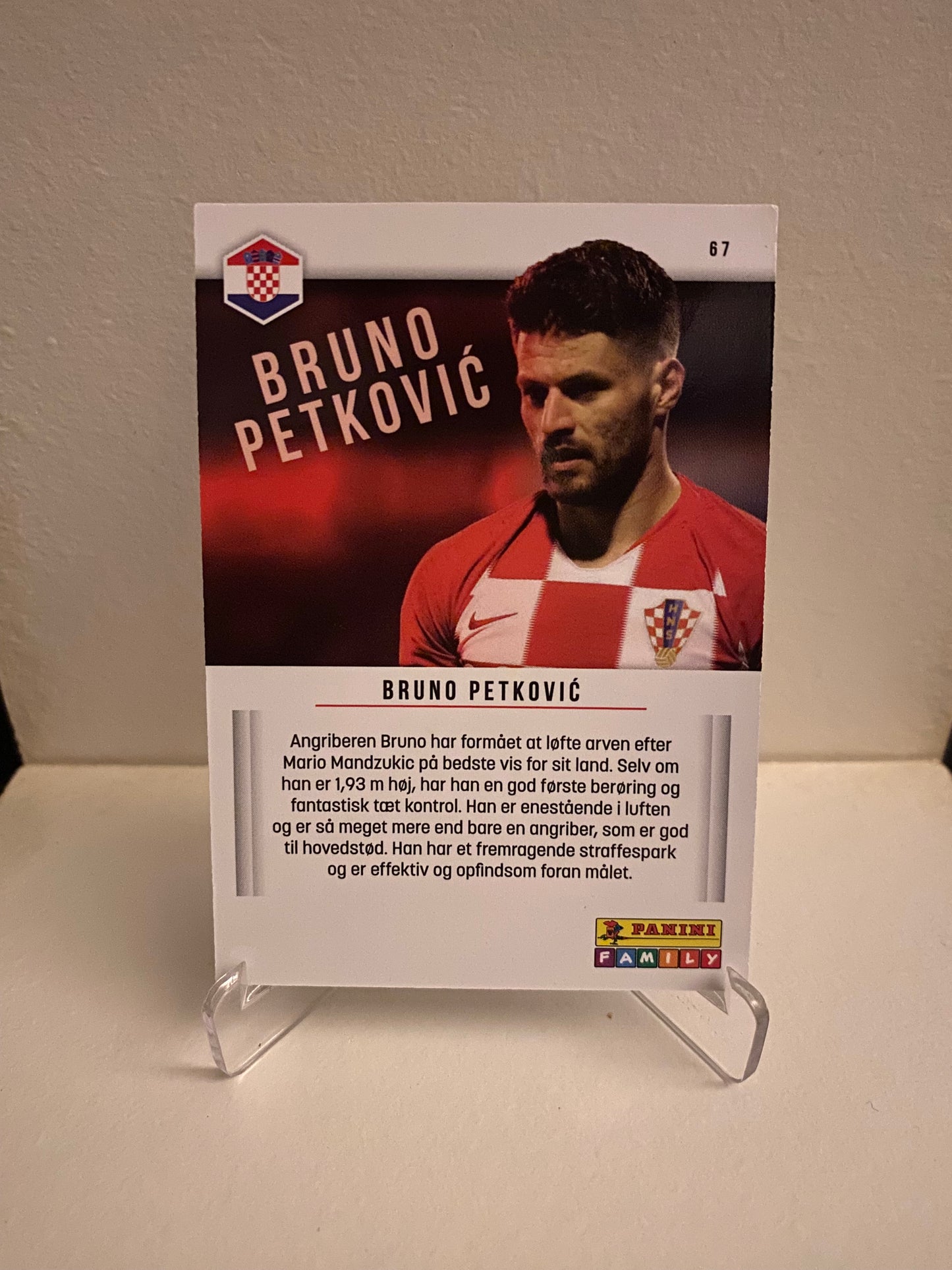 Fodbold kort Panini Family EURO 2020 - Kroatien Bruno Petkovic - Pokedexet