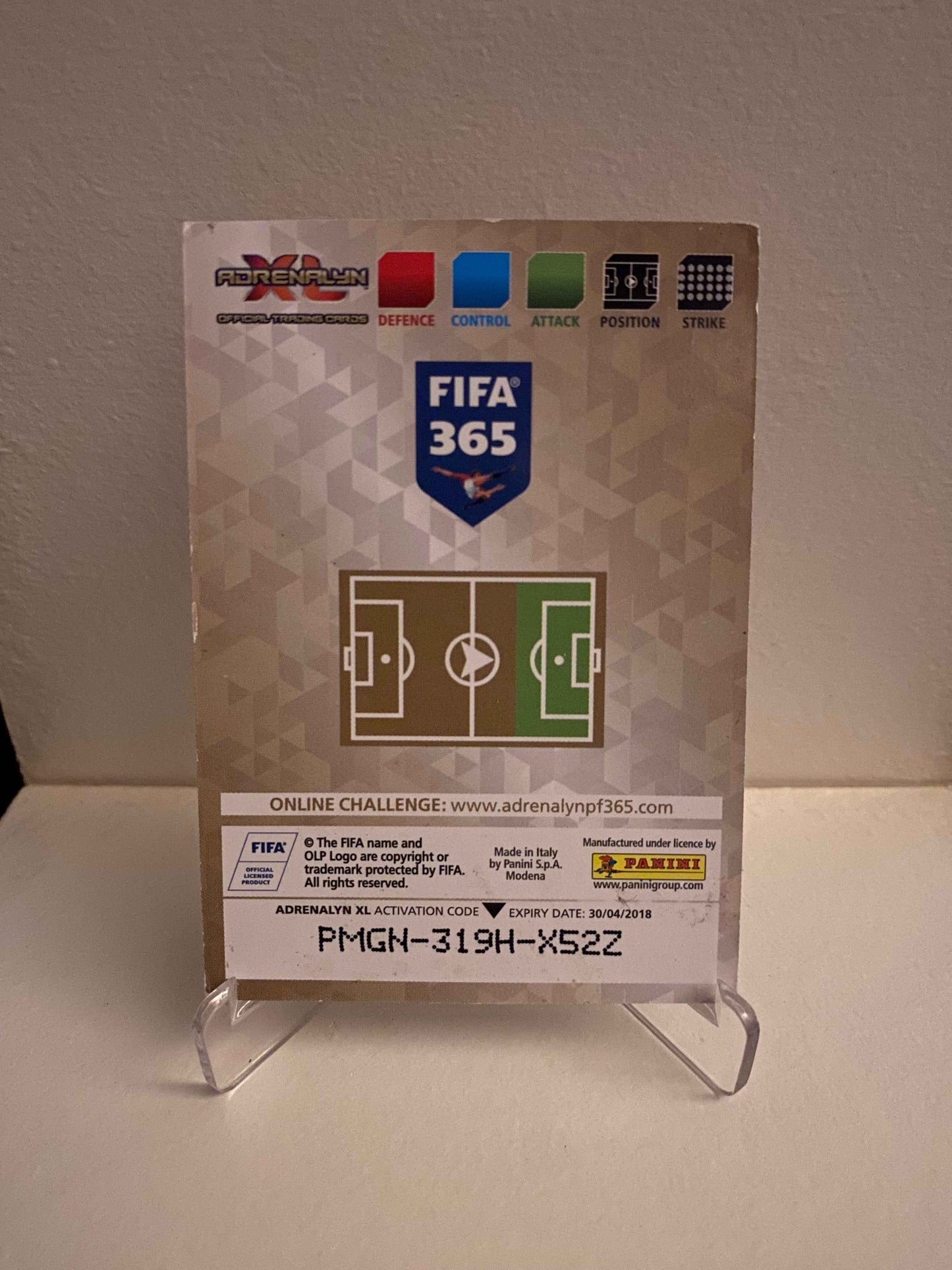 Fodbold kort Panini Adrenalyn FIFA 365 2018 - Bayern München Thomas Müller - Pokedexet