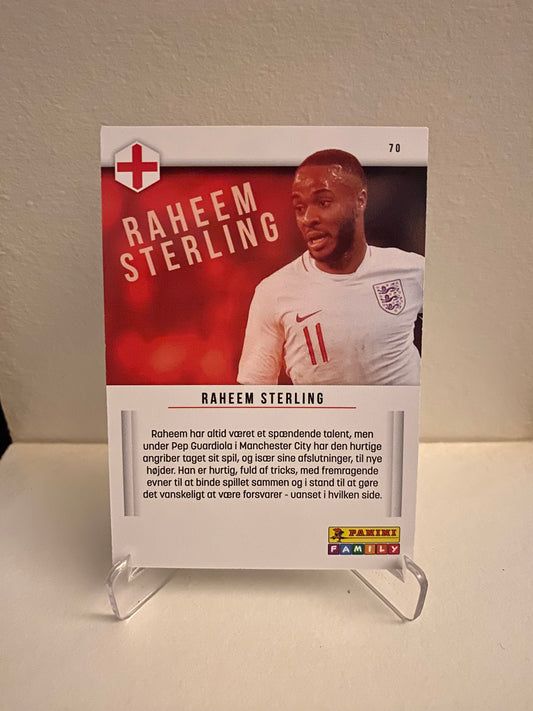 Fodbold kort Panini Family EURO 2020 - England Raheem Sterling - Pokedexet