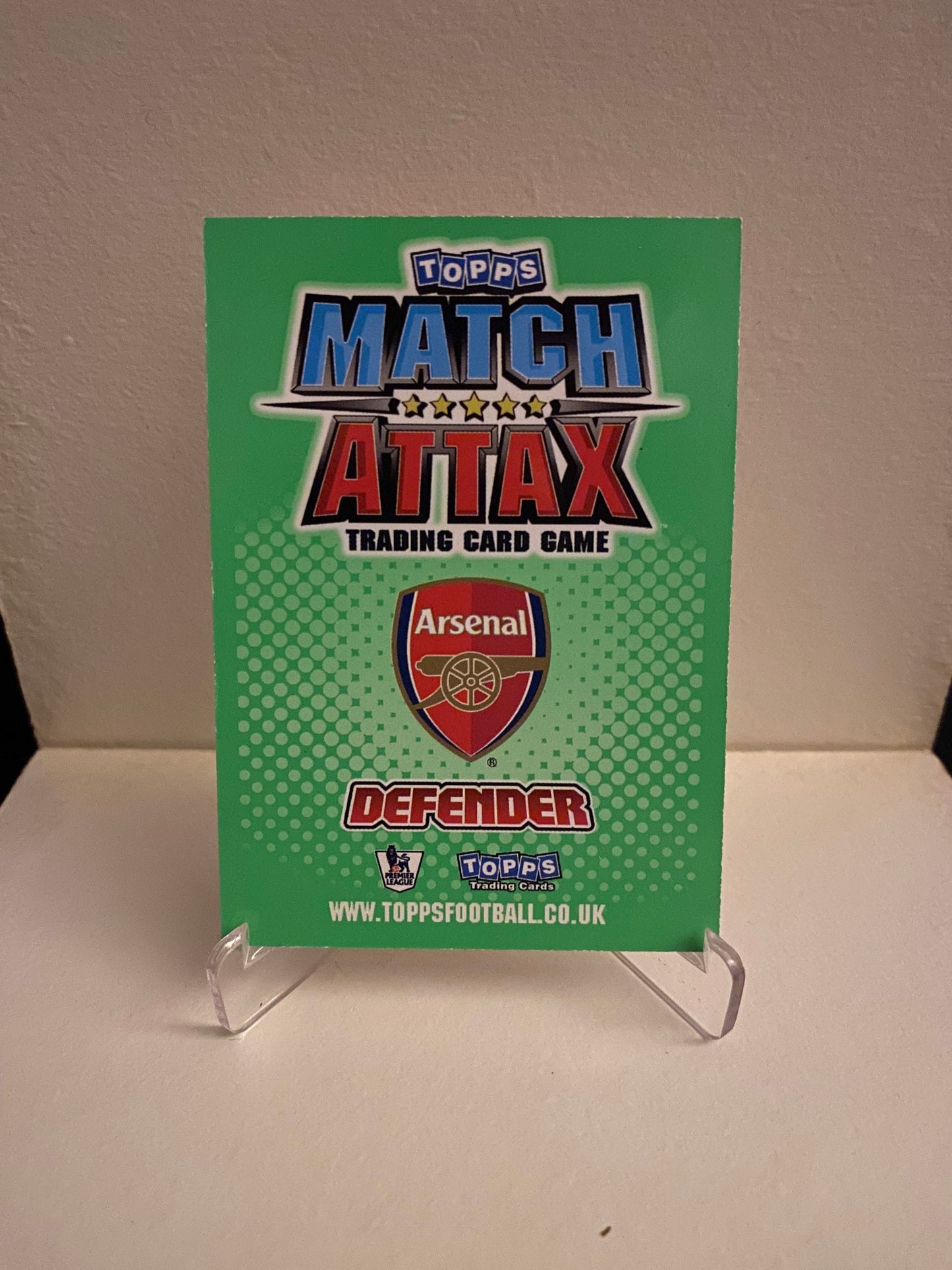 Fodbold kort Topps Match Attax Premier League 2010/2011 - Arsenal Gael Clichy - Pokedexet