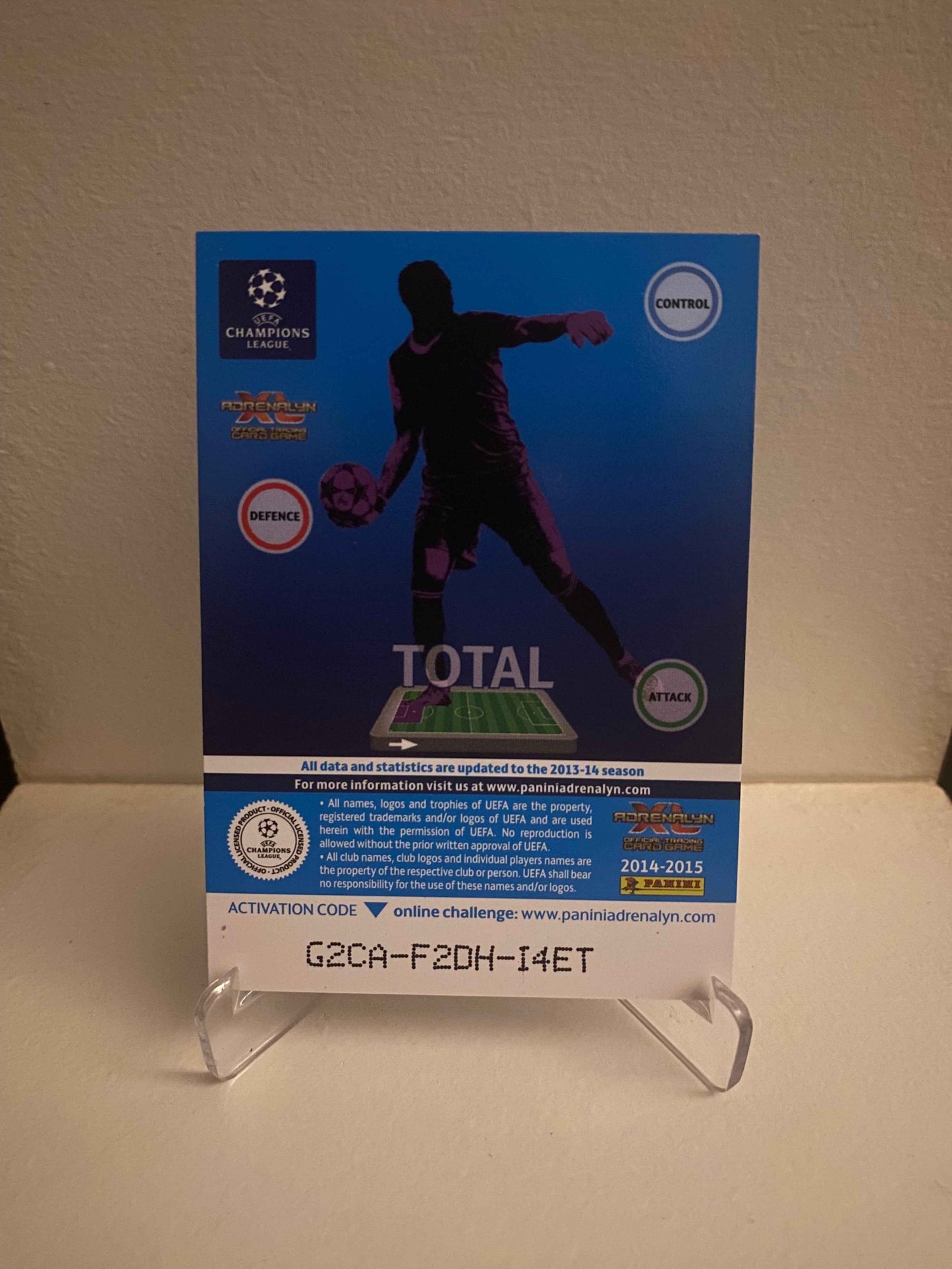 Fodbold kort Panini Adrenalyn XL UEFA Champions League 2014/2015 - Benfica Artur - Pokedexet